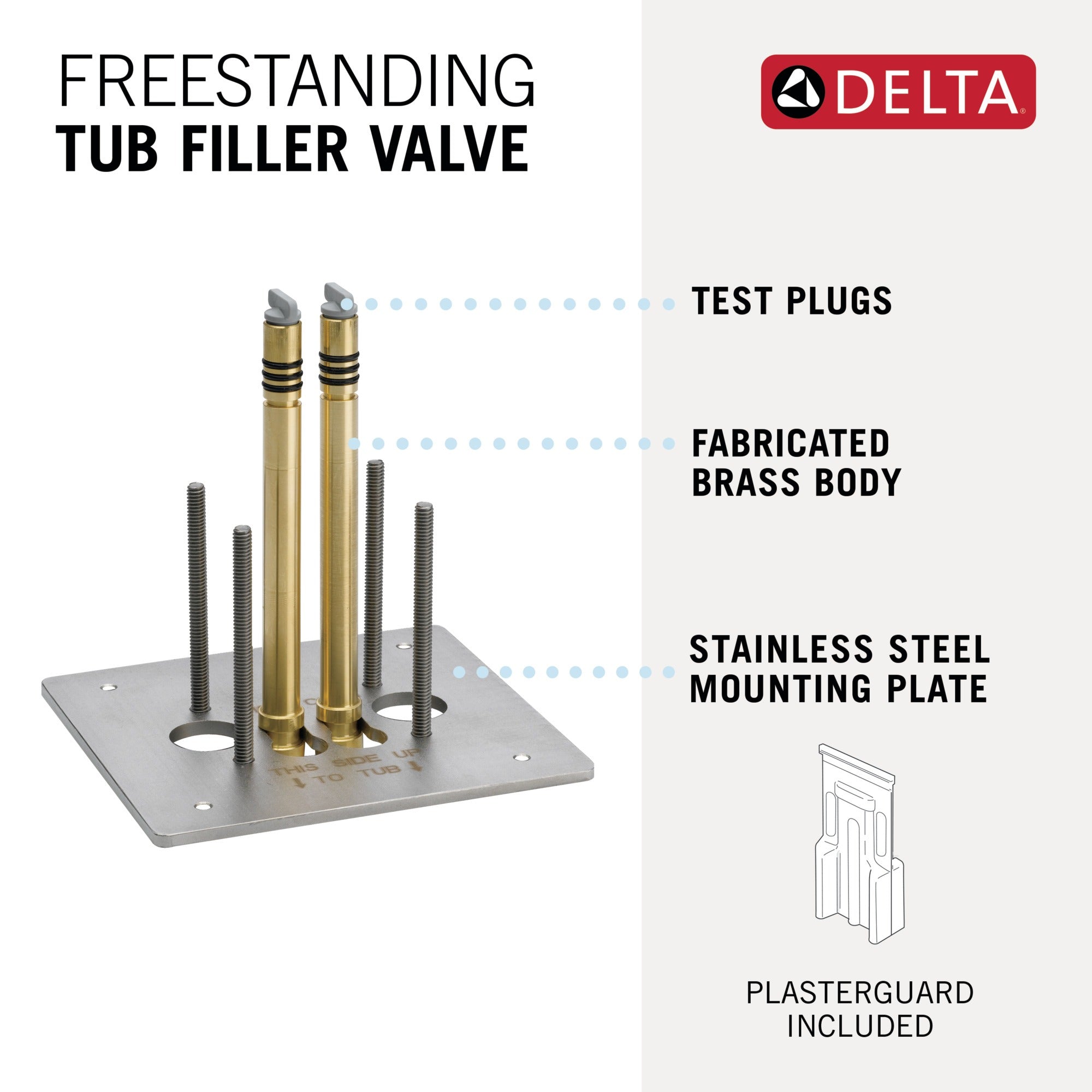 Delta Trinsic® Floor Mount Tub Filler - Rough