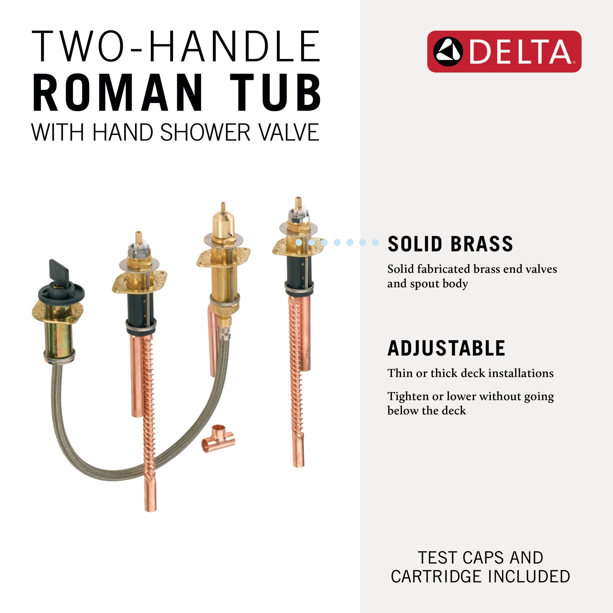 Delta Other Two Handle Flexible Mount with Hand Shower