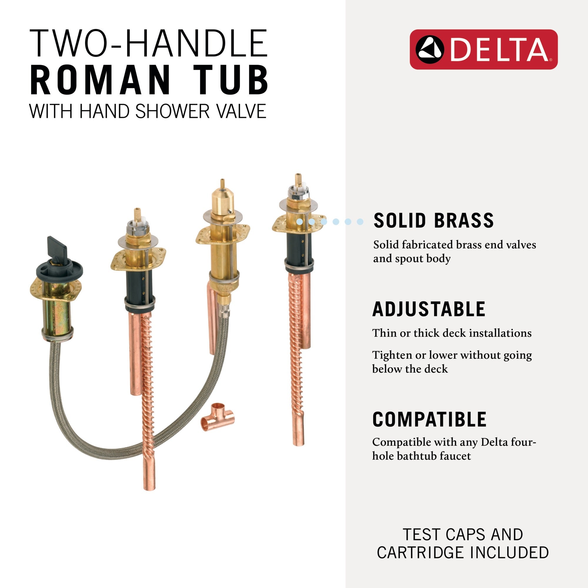 Delta Other Two Handle Flexible Mount with Hand Shower