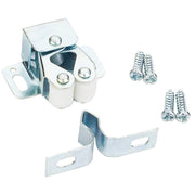 Hardware Resources Double Roller Catch with Strike and Screws - Zinc Finish