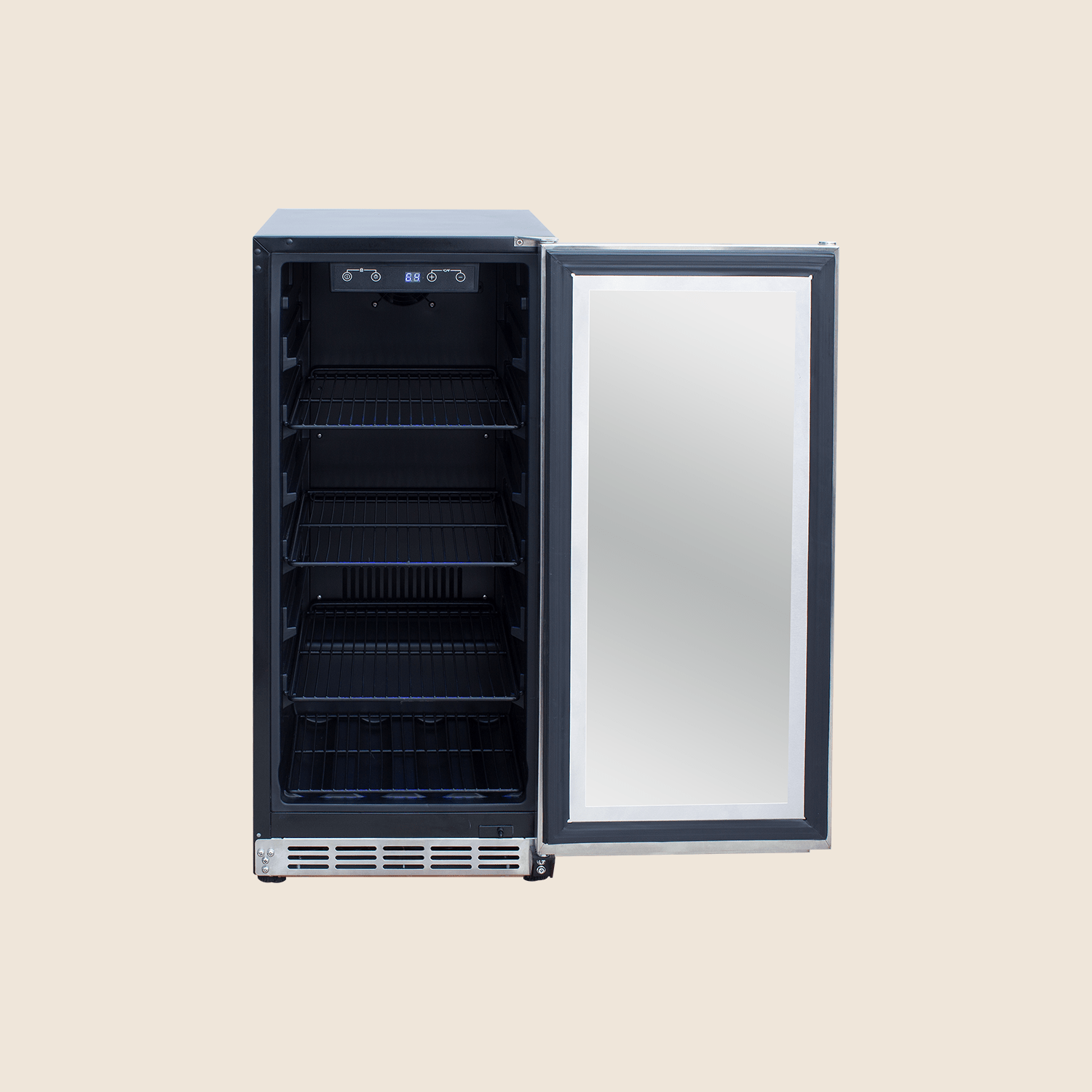 Summerset 15" 3.2 Cu Outdoor Rated Refrigerator w/ Glass Door, RFR-15G