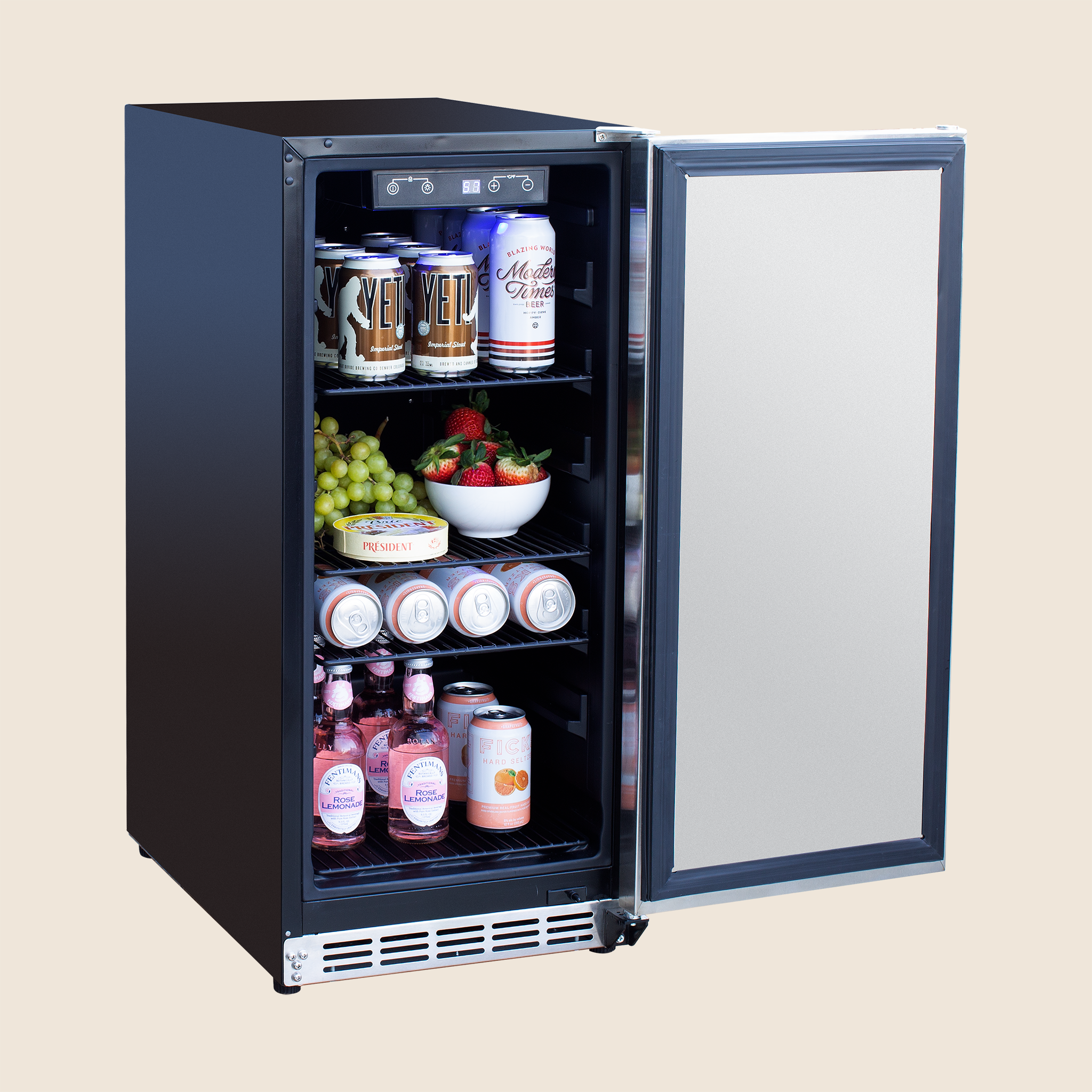 Summerset 15" 3.2 Cu Outdoor Rated Refrigerator, RFR-15S