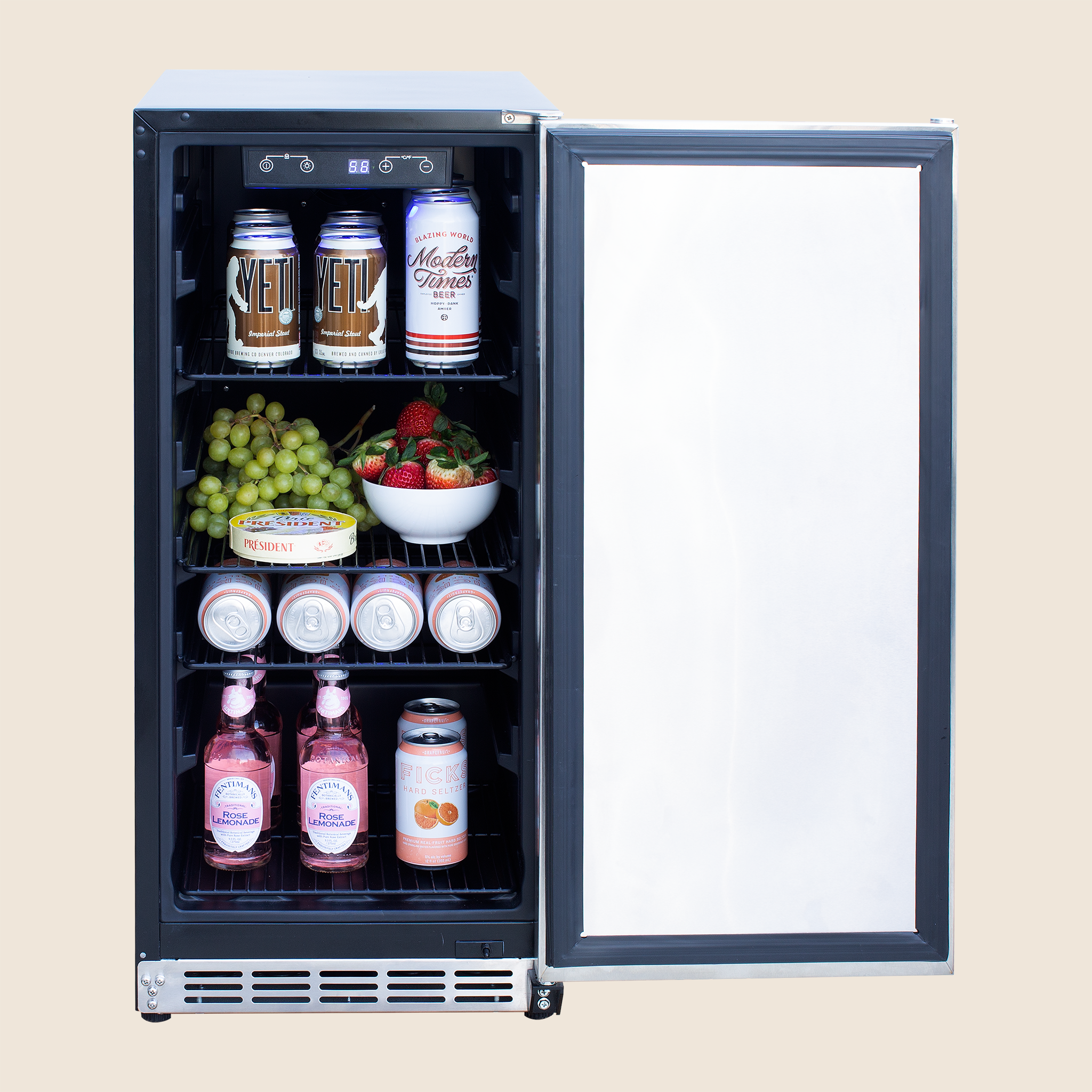 Summerset 15" 3.2 Cu Outdoor Rated Refrigerator, RFR-15S