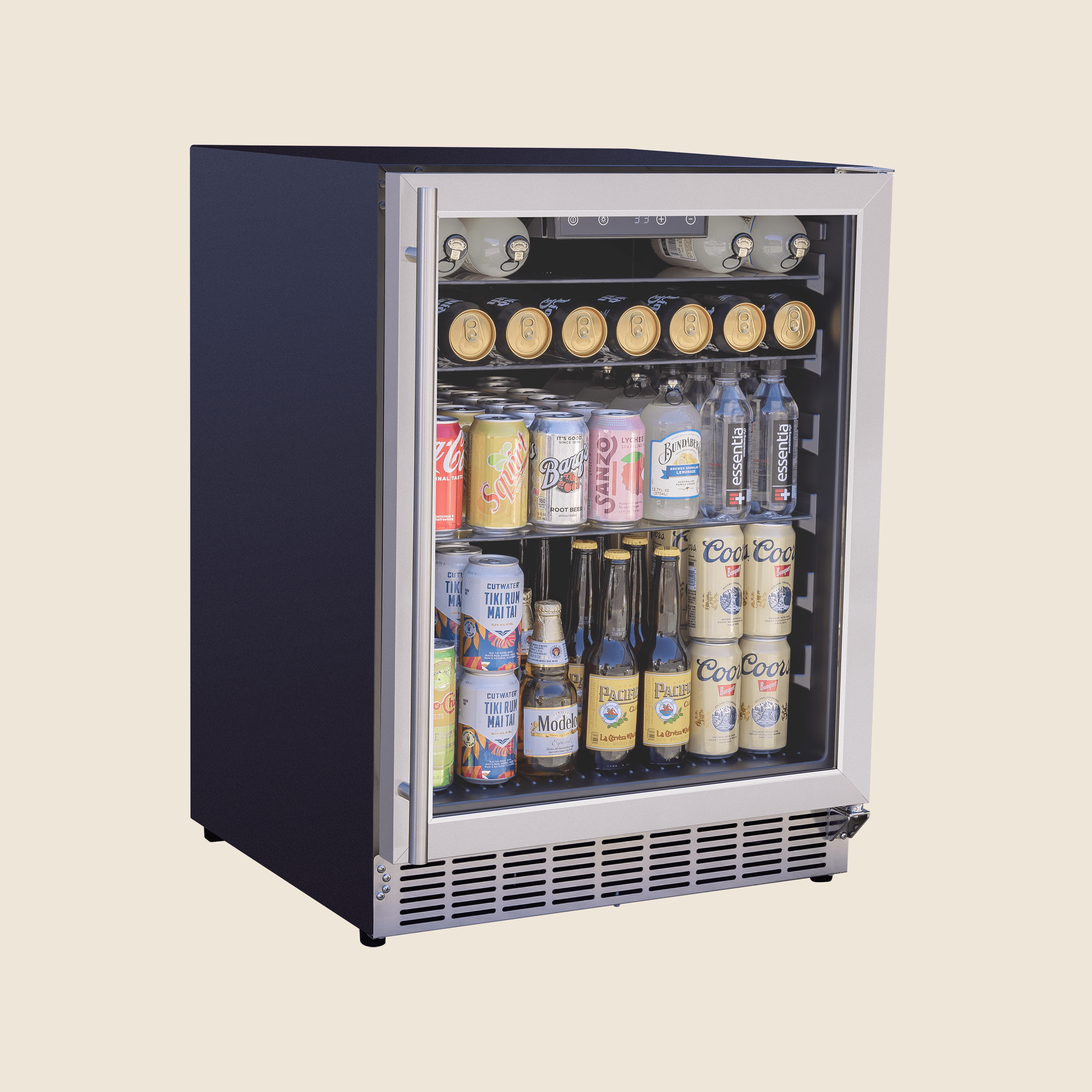 Summerset 24" 5 Cu. Outdoor Rated Refrigerator w/ Glass Door, RFR-24G