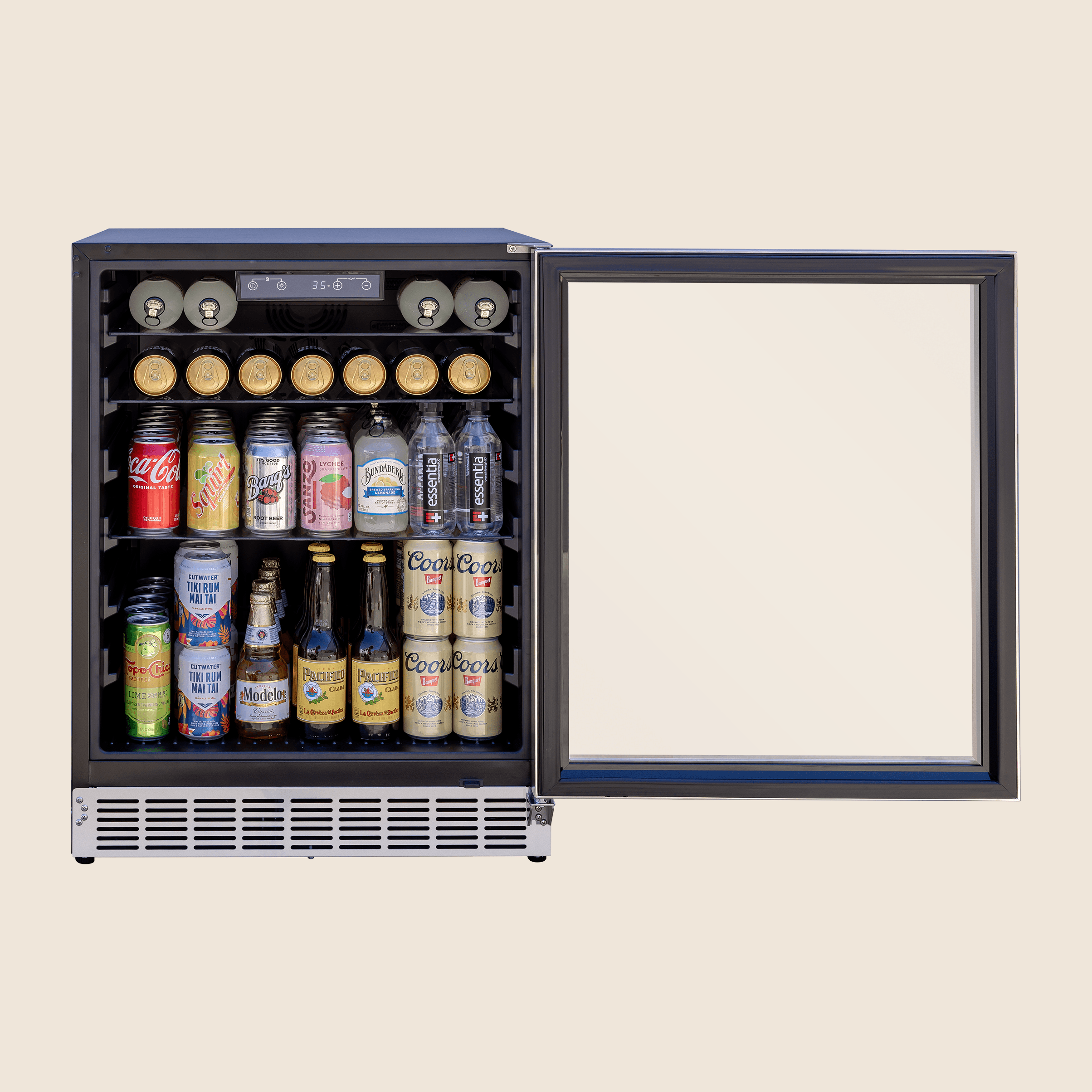 Summerset 24" 5 Cu. Outdoor Rated Refrigerator w/ Glass Door, RFR-24G