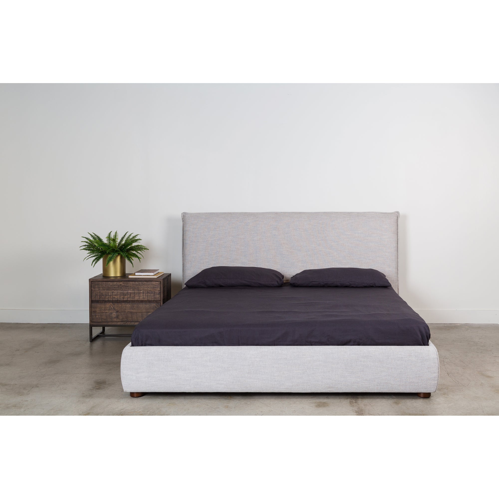 Moes Luzon King Bed Light Grey RN-1130-40-0