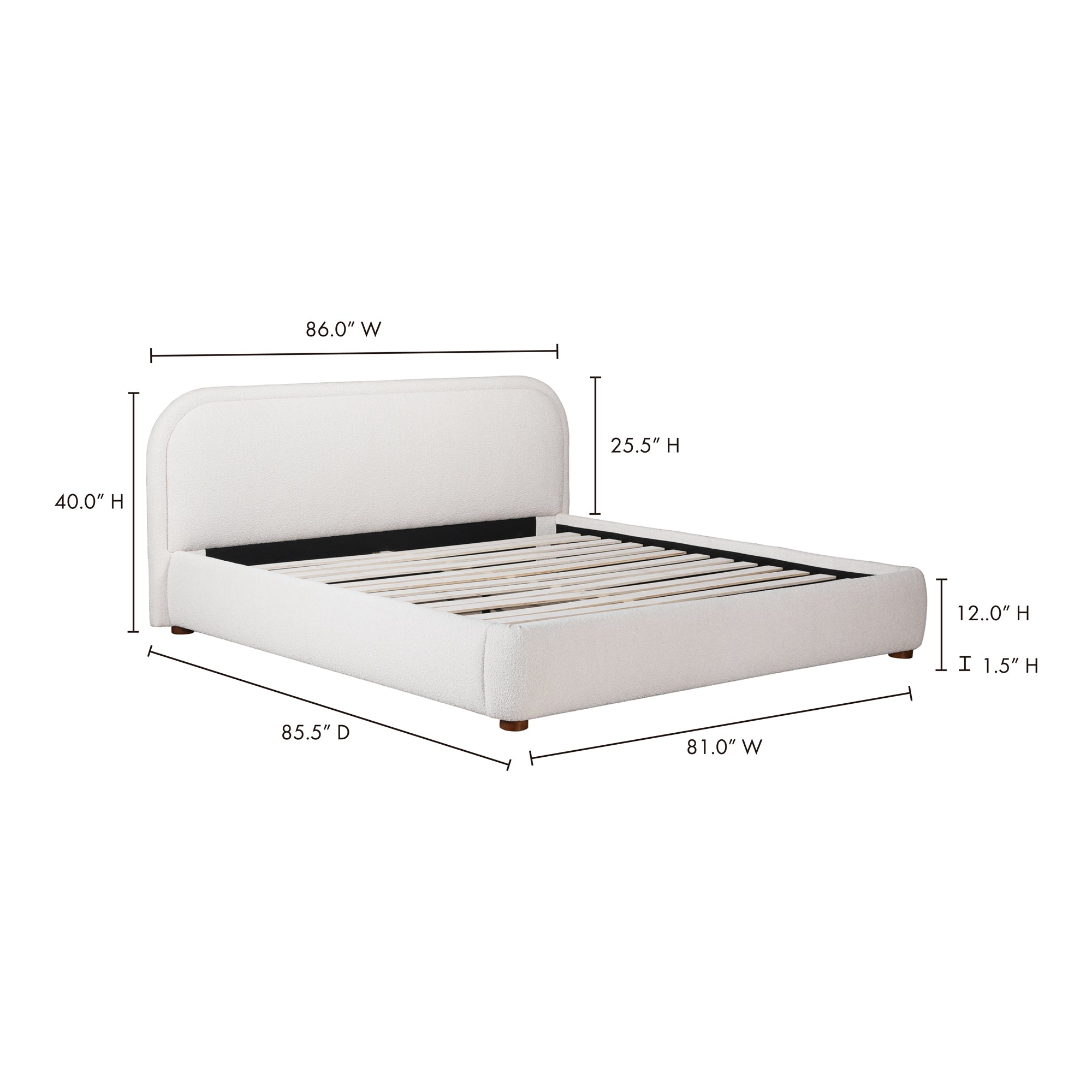 Moes Colin King Bed Oatmeal RN-1147-34-0