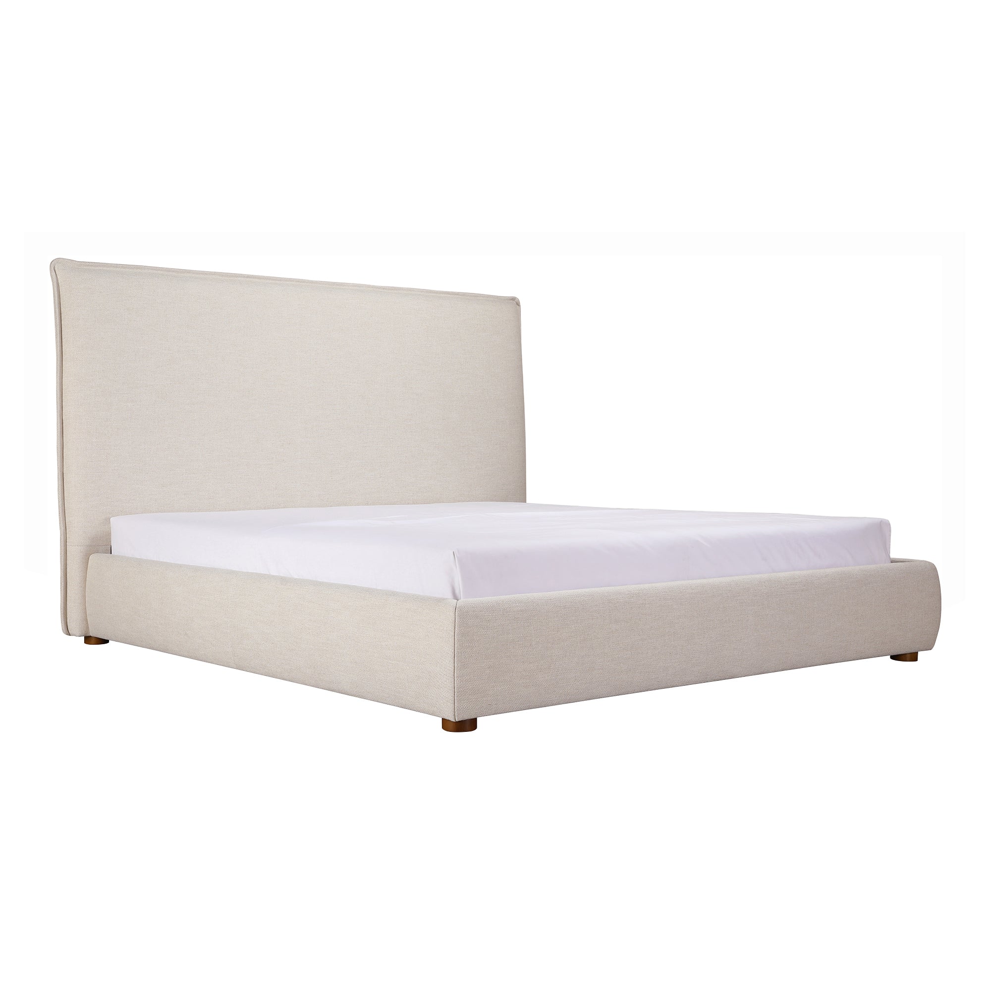 Moes Luzon King Bed Tall Headboard Wheat RN-1149-34-0