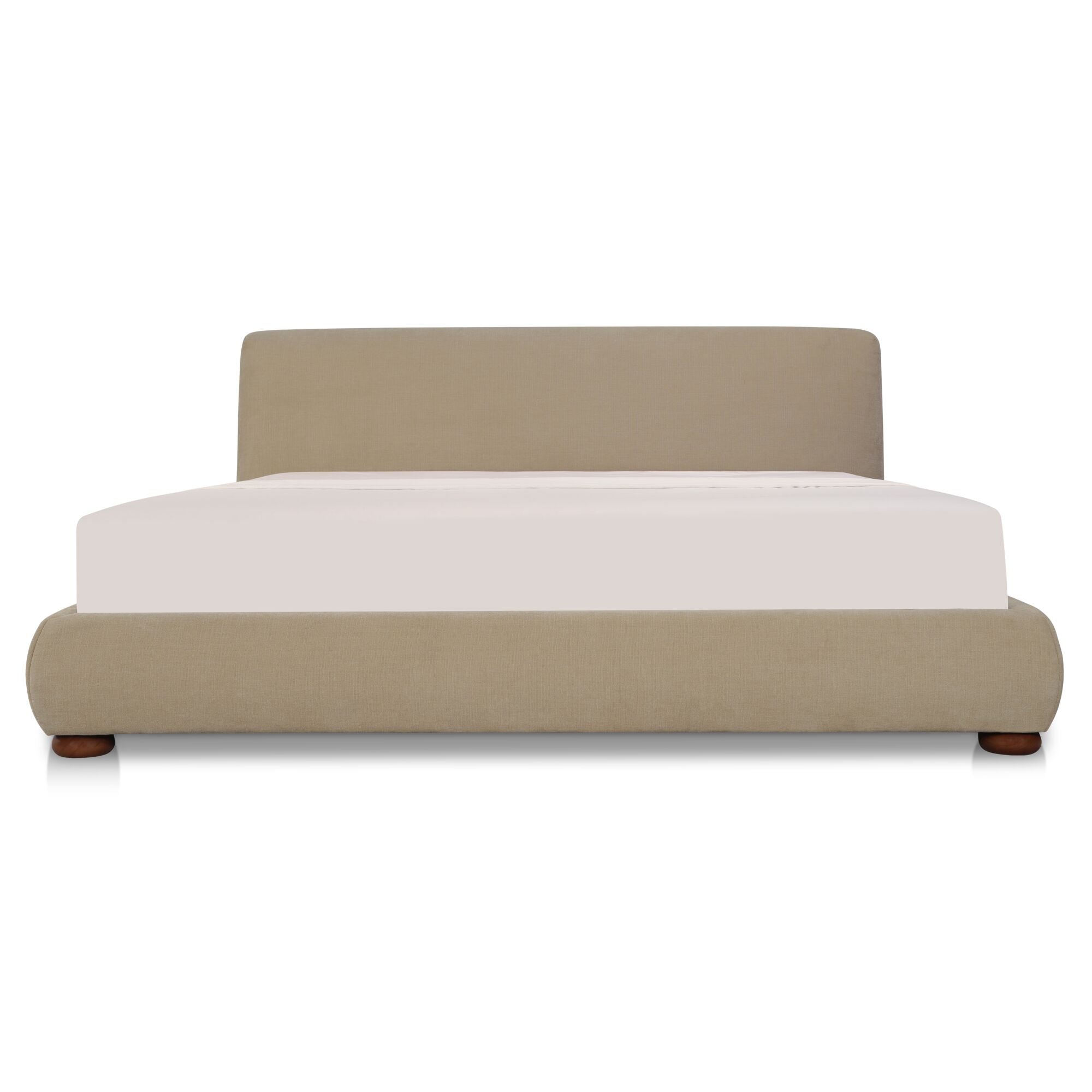 Moes Beau King Storage Bed Warm Beige RN-1156-34-0