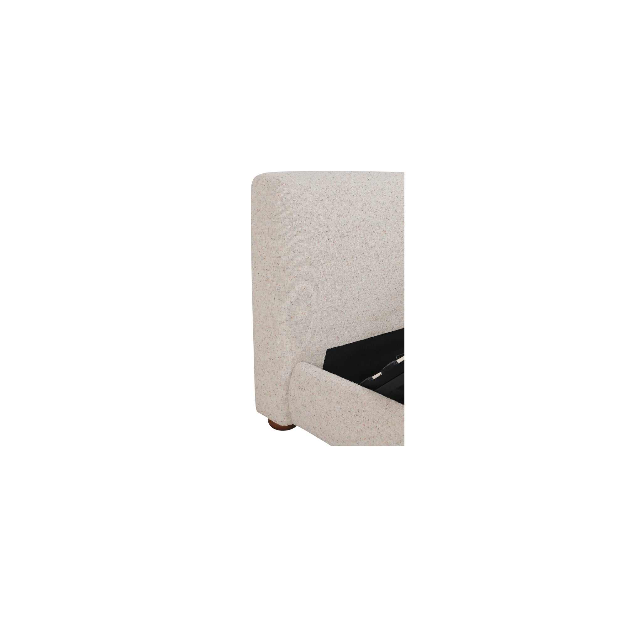 Moes Beau Queen Storage Bed Speckled Light Grey RN-1157-29-0