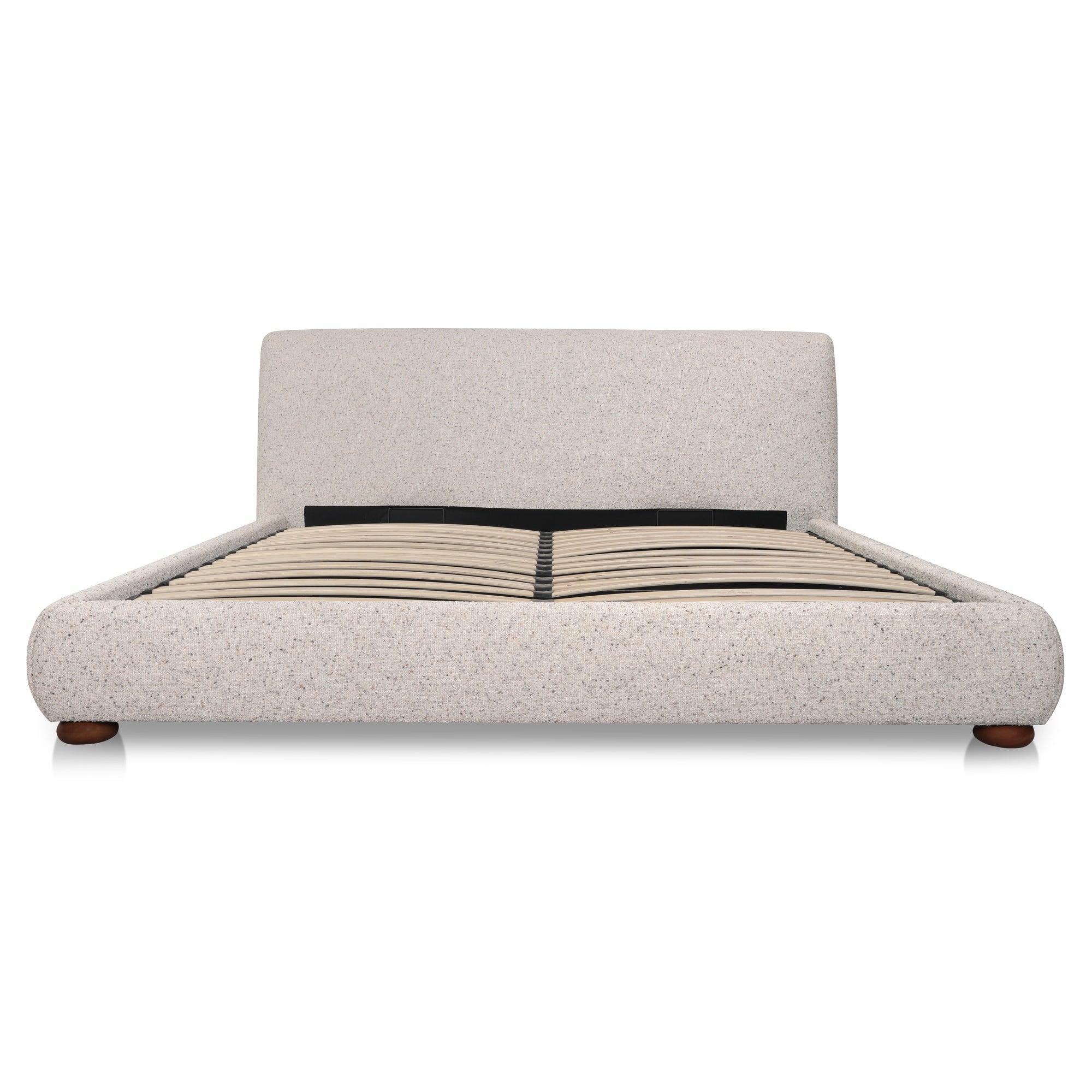 Moes Beau Queen Storage Bed Speckled Light Grey RN-1157-29-0