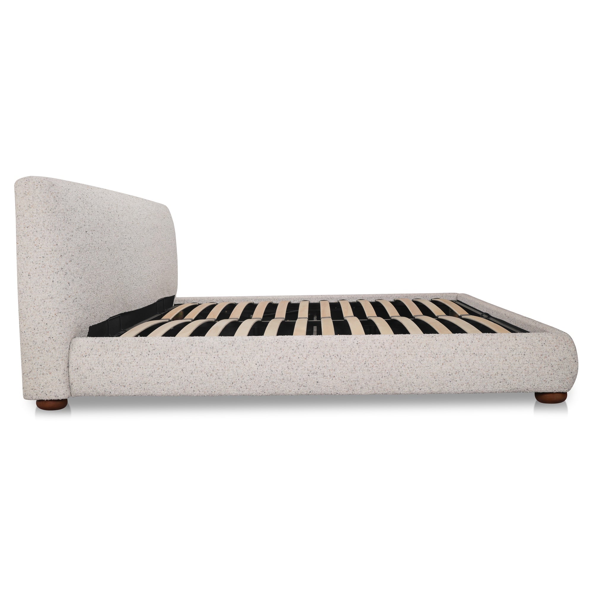 Moes Beau Queen Storage Bed Speckled Light Grey RN-1157-29-0