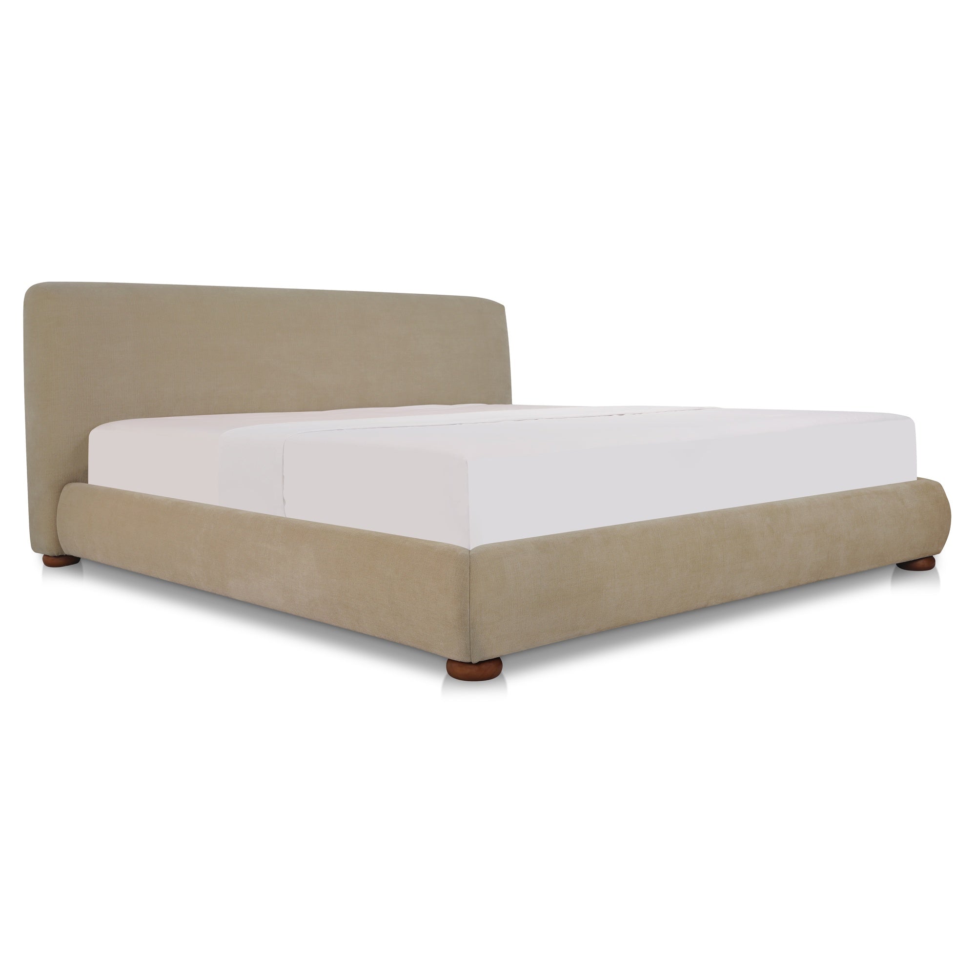 Moes Beau Queen Storage Bed Warm Beige RN-1157-34-0