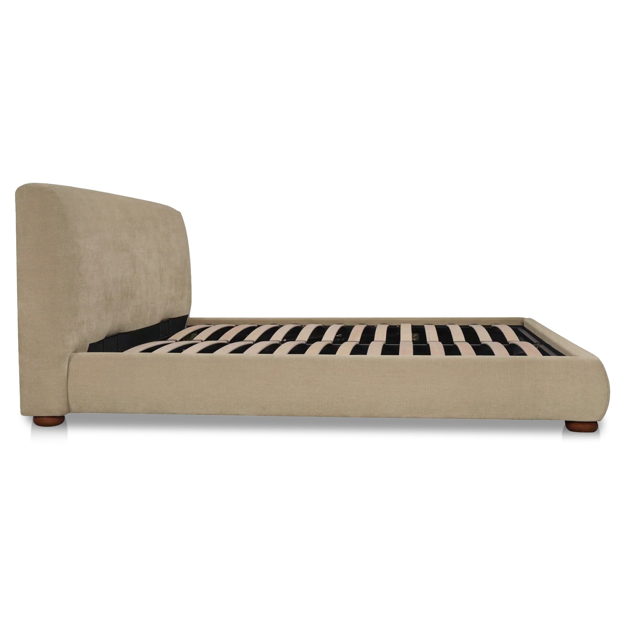 Moes Beau Queen Storage Bed Warm Beige RN-1157-34-0