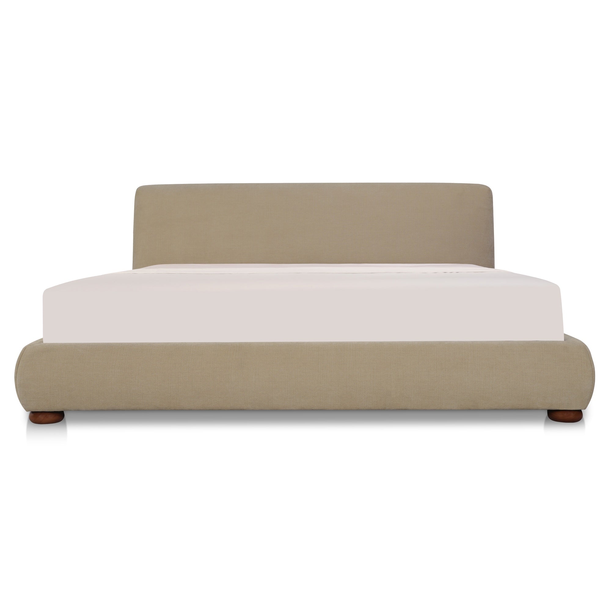 Moes Beau Queen Storage Bed Warm Beige RN-1157-34-0