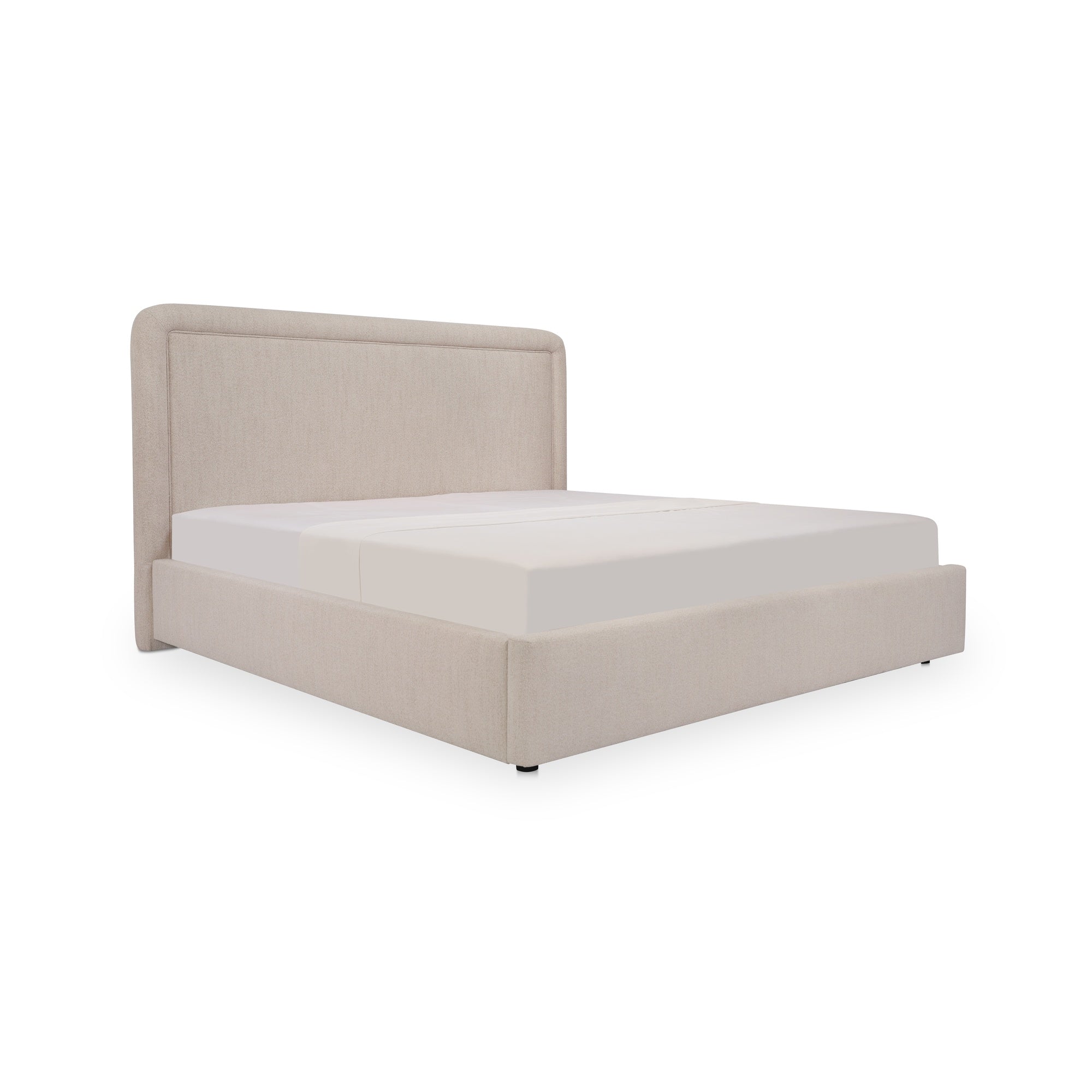 Moes Simon Queen Storage Bed Flecked Beige RN-1158-34-0
