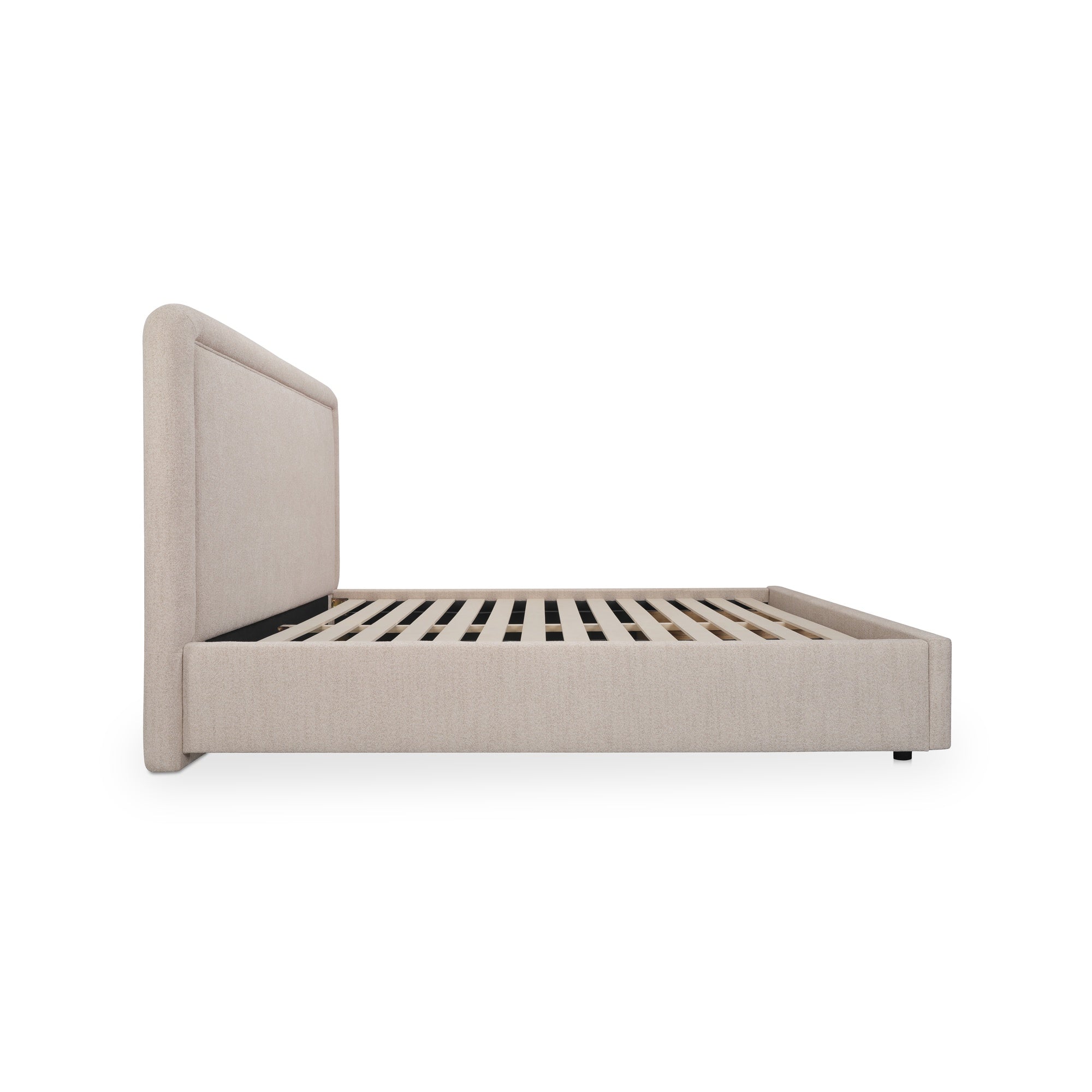 Moes Simon Queen Storage Bed Flecked Beige RN-1158-34-0