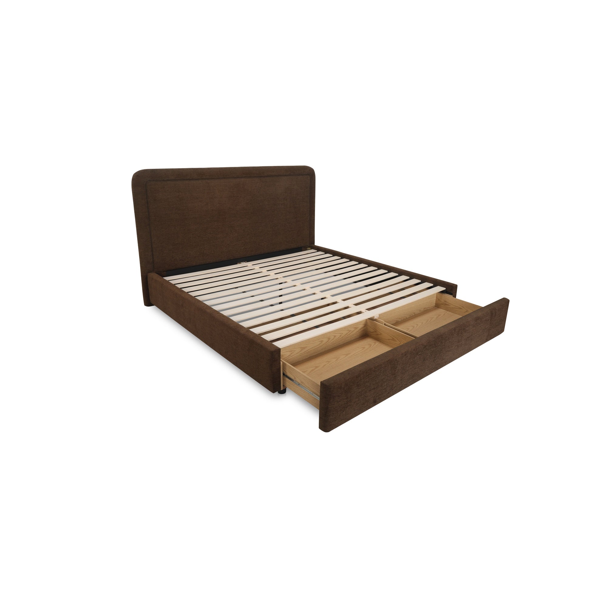 Moes Simon King Storage Bed Brown RN-1159-20-0