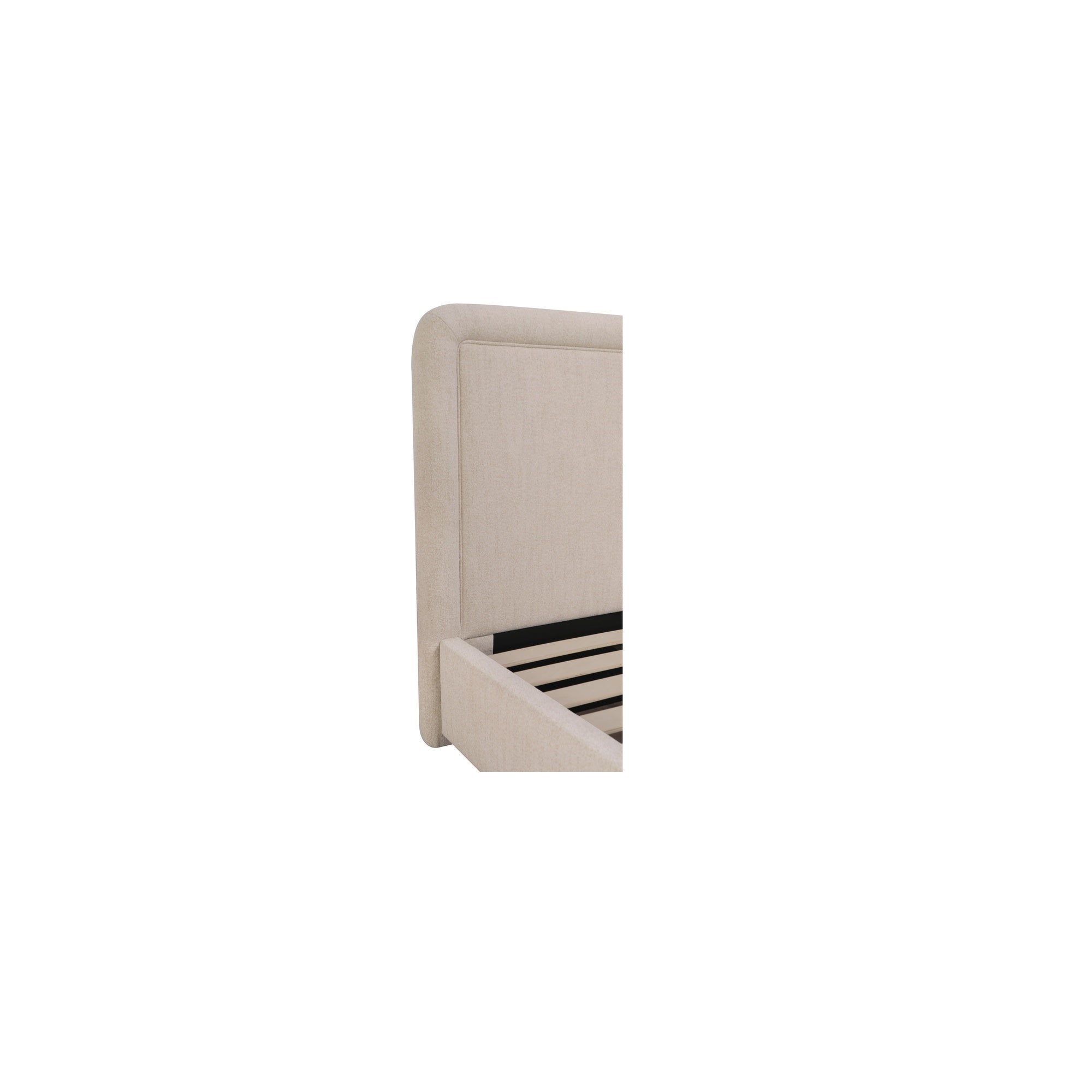 Moes Simon King Storage Bed Flecked Beige RN-1159-34-0