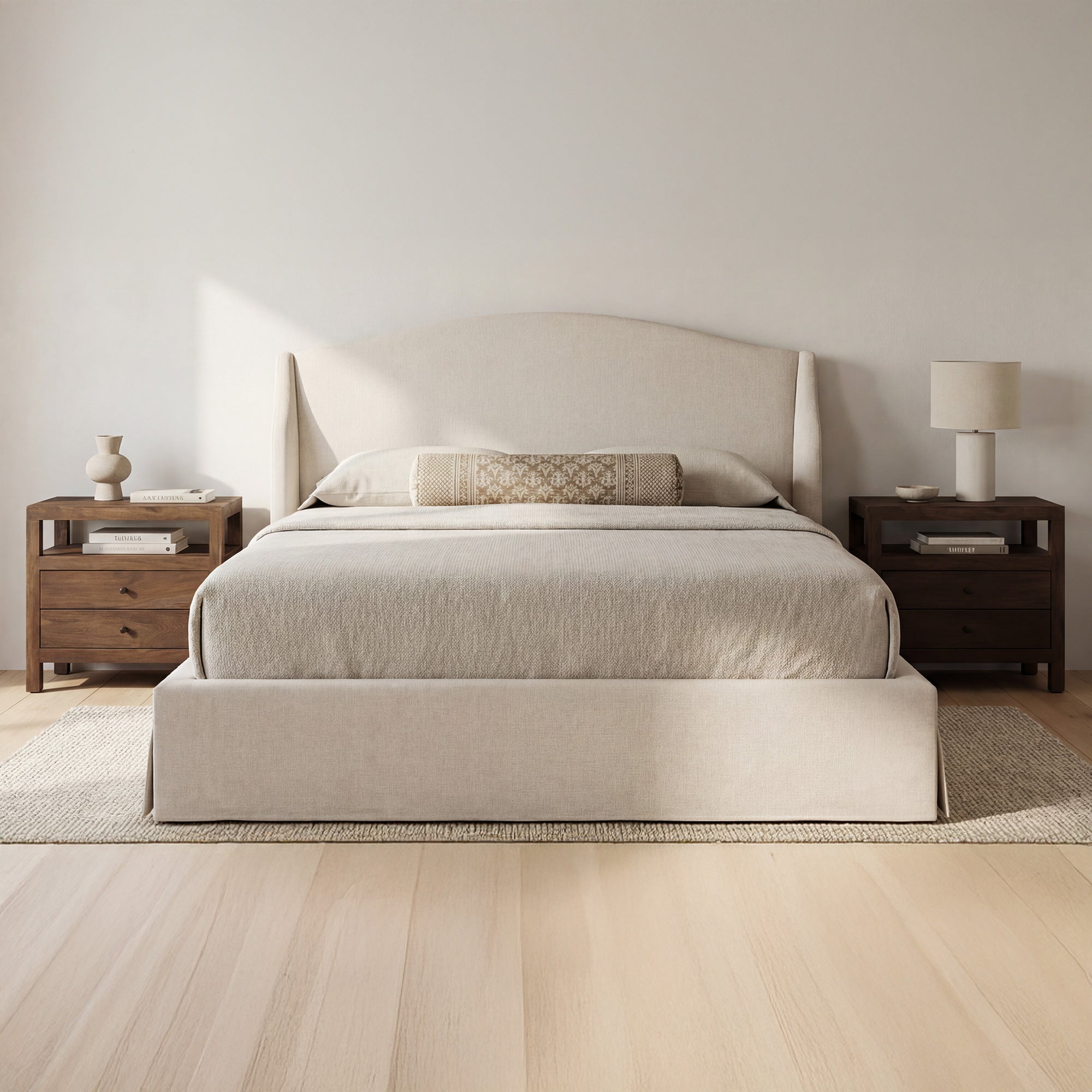 Moes Weston King Storage Bed Cream RN-1160-05-0