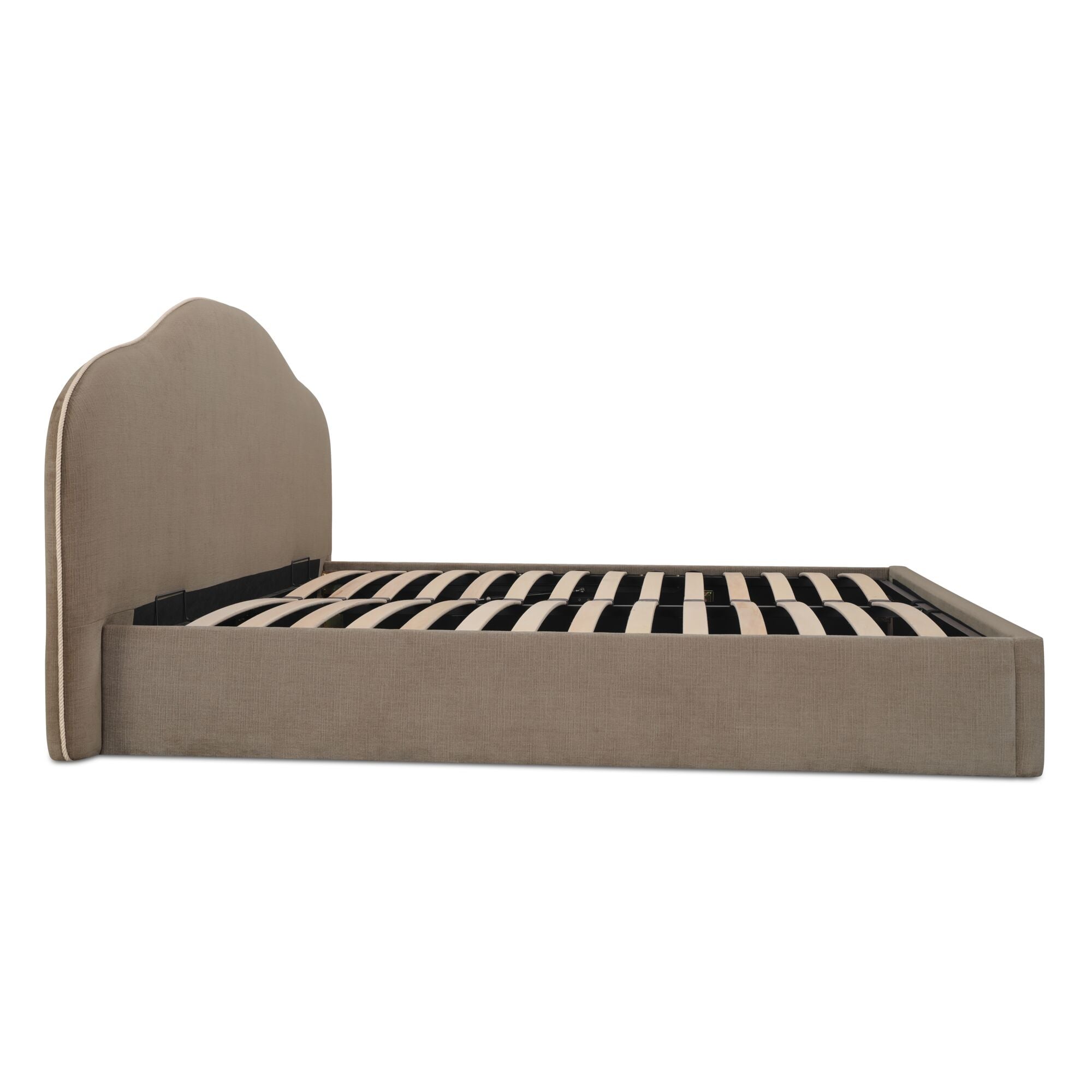 Moes Maggie King Storage Bed Taupe RN-1162-39-0