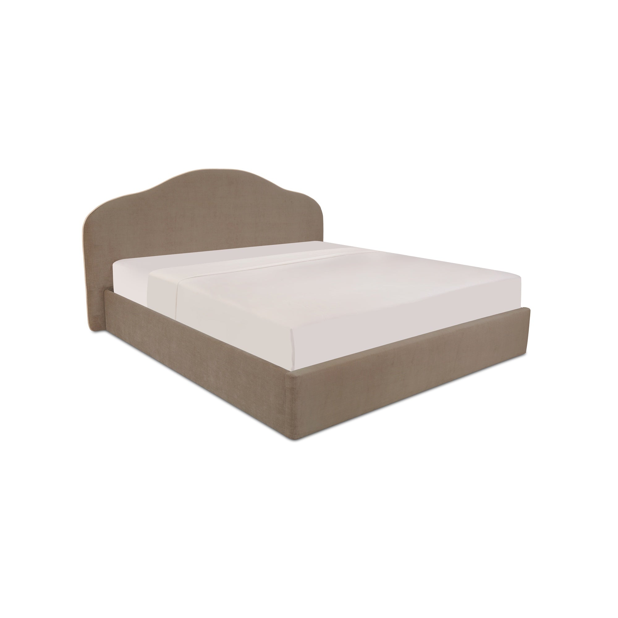 Moes Maggie Queen Storage Bed Taupe RN-1163-39-0