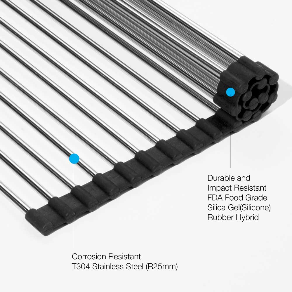 13 3/4"x17 11/16" Stainless Steel Rolling Matt
