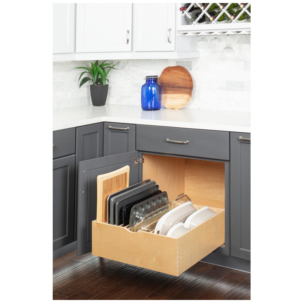 Wood Single Drawer Cookware Rollout
