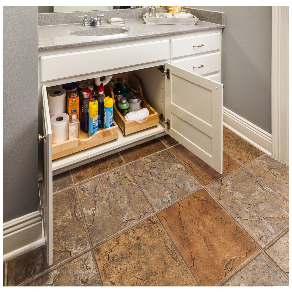 Hardware Resources Wood High Back Rollout for Vanity Depth