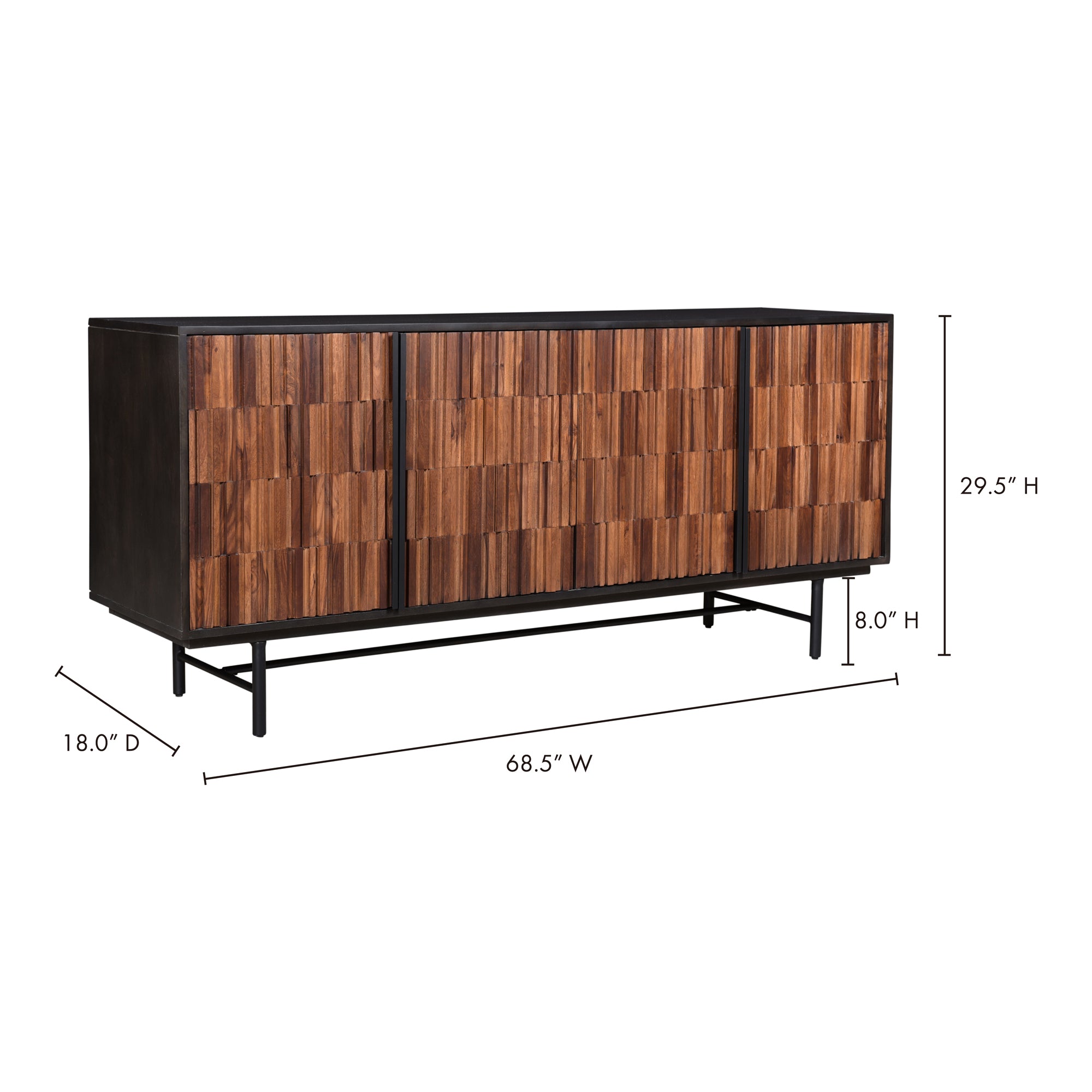 Moes Jackson Sideboard Black RP-1004-02