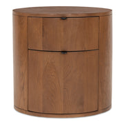 Moes Theo Two Drawer Nightstand Brown RP-1011-03