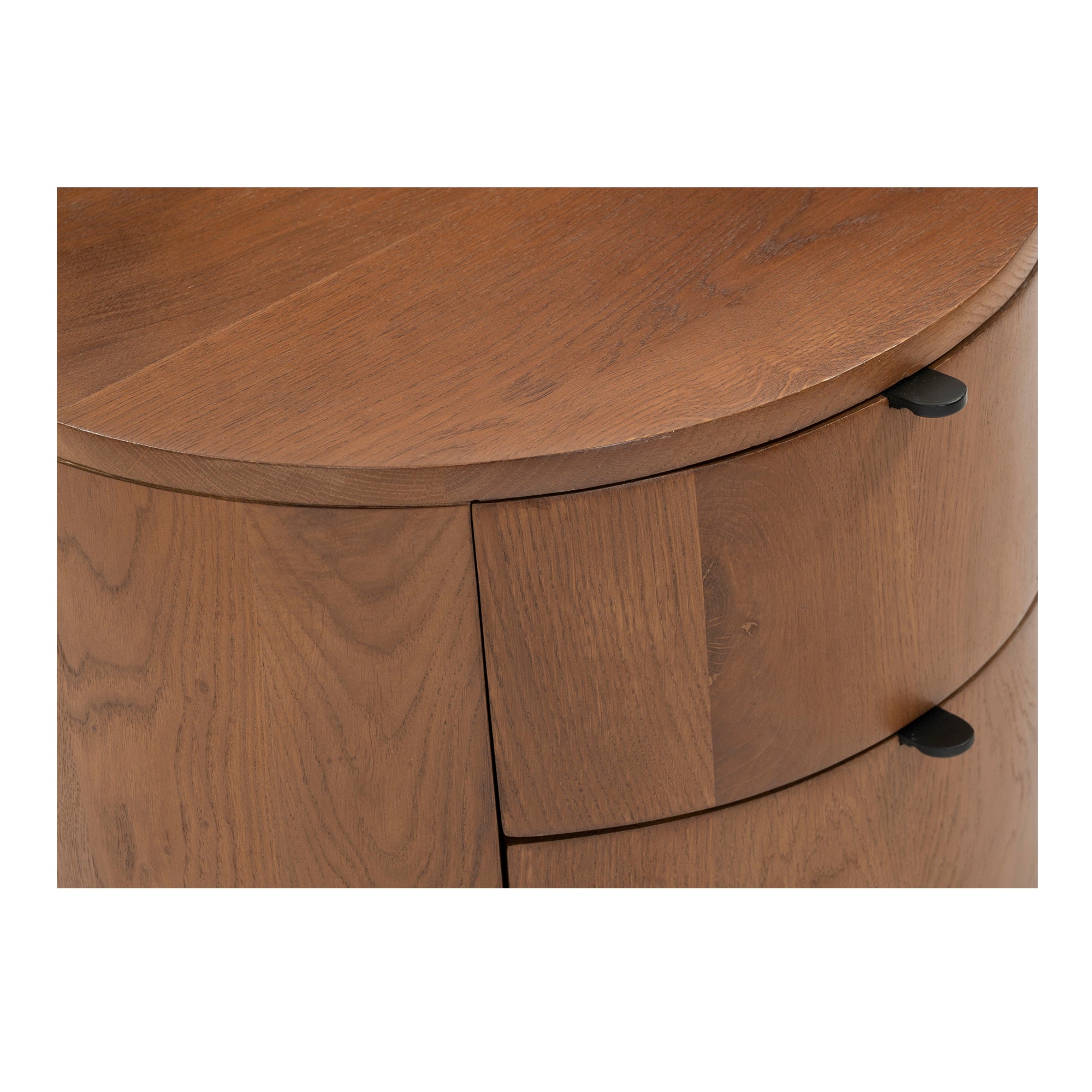 Moes Theo Two Drawer Nightstand Brown RP-1011-03