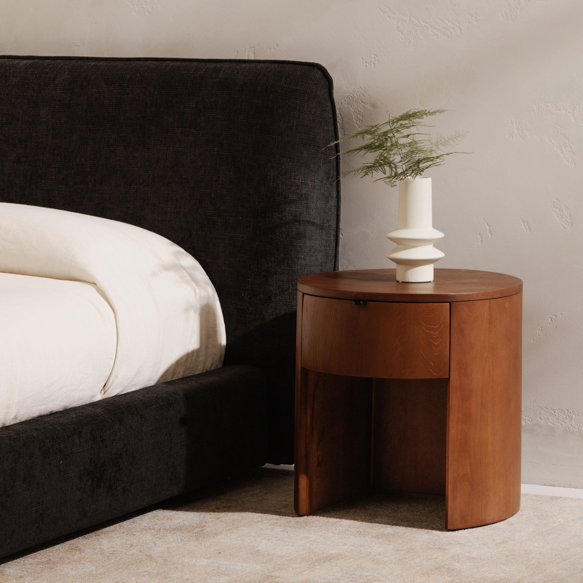 Moes Theo One Drawer Nightstand Brown RP-1012-03