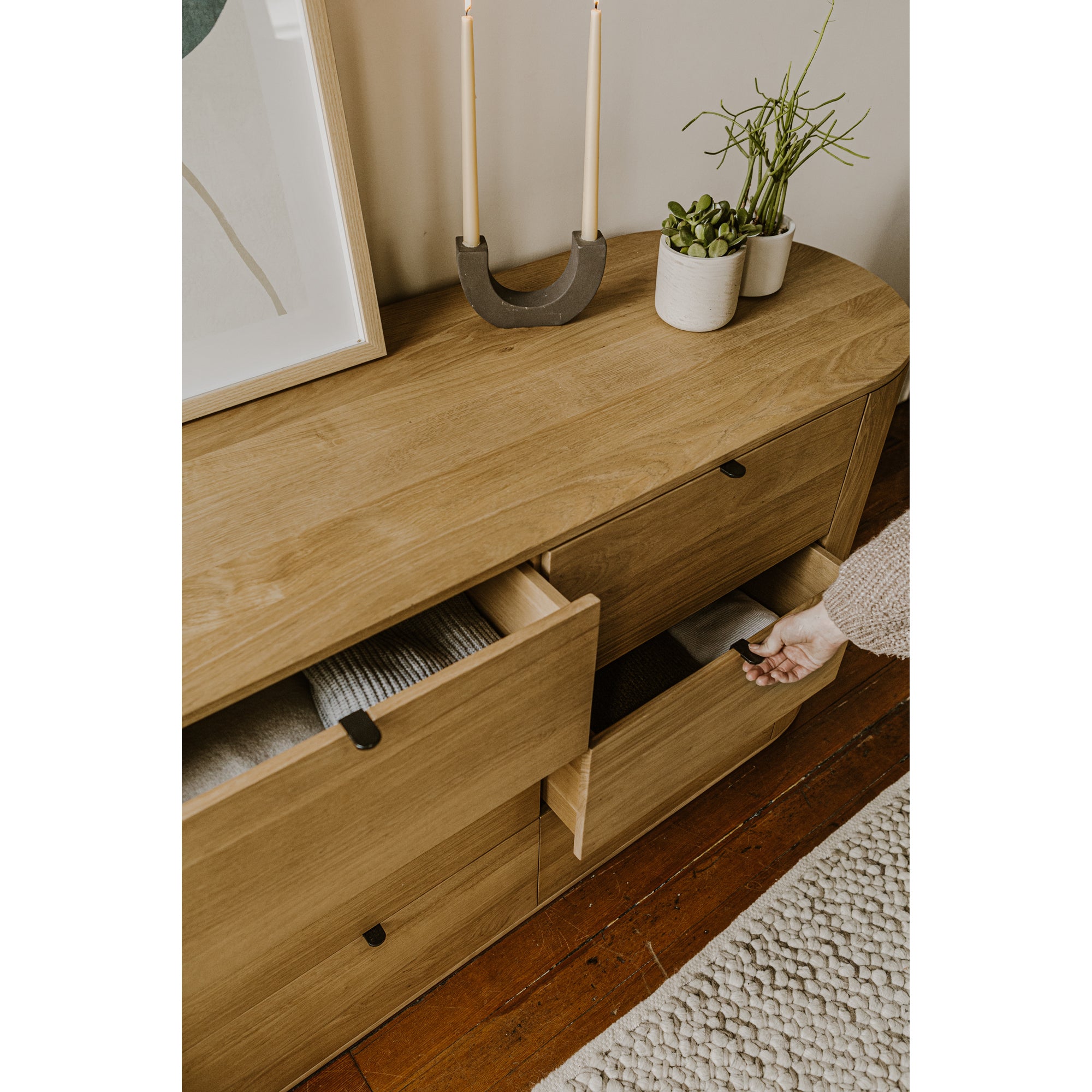 Moes Theo 6 Drawer Dresser Natural RP-1013-24
