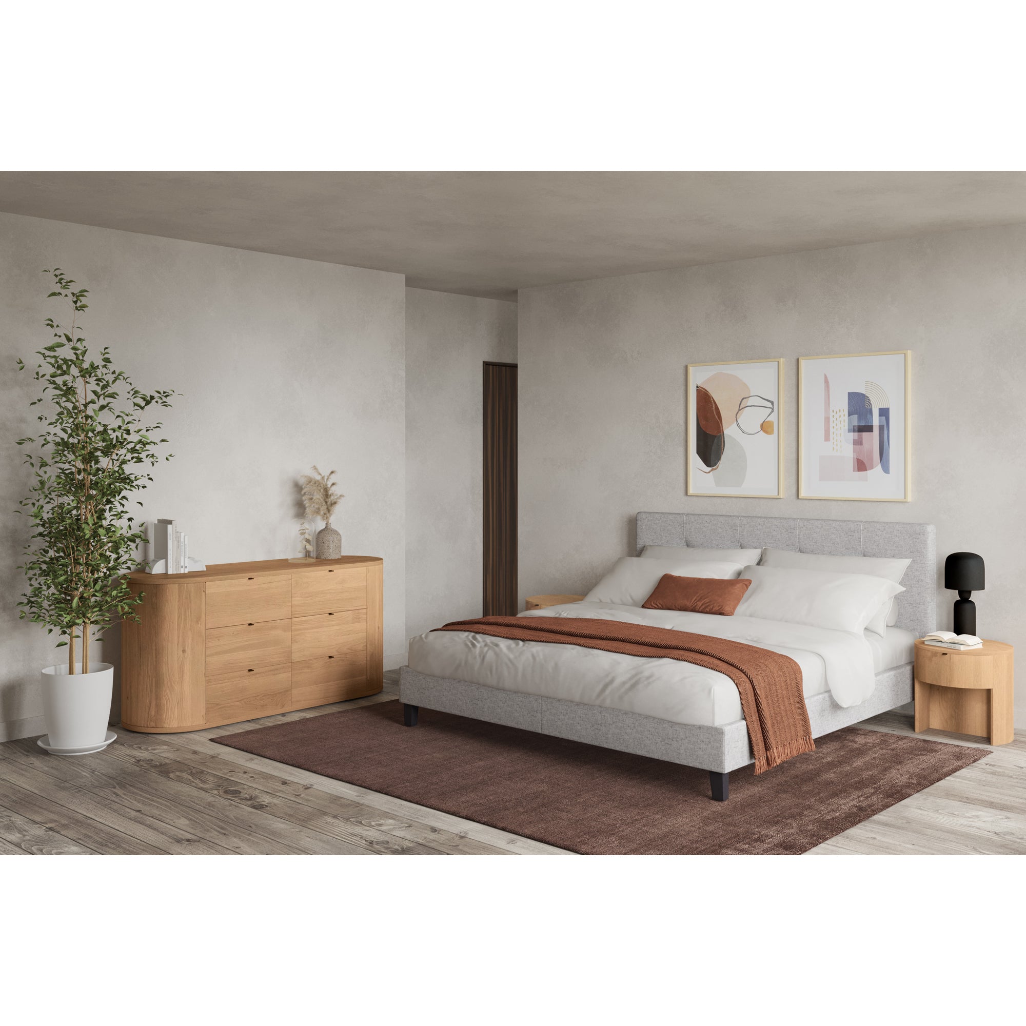 Moes Theo 6 Drawer Dresser Natural RP-1013-24