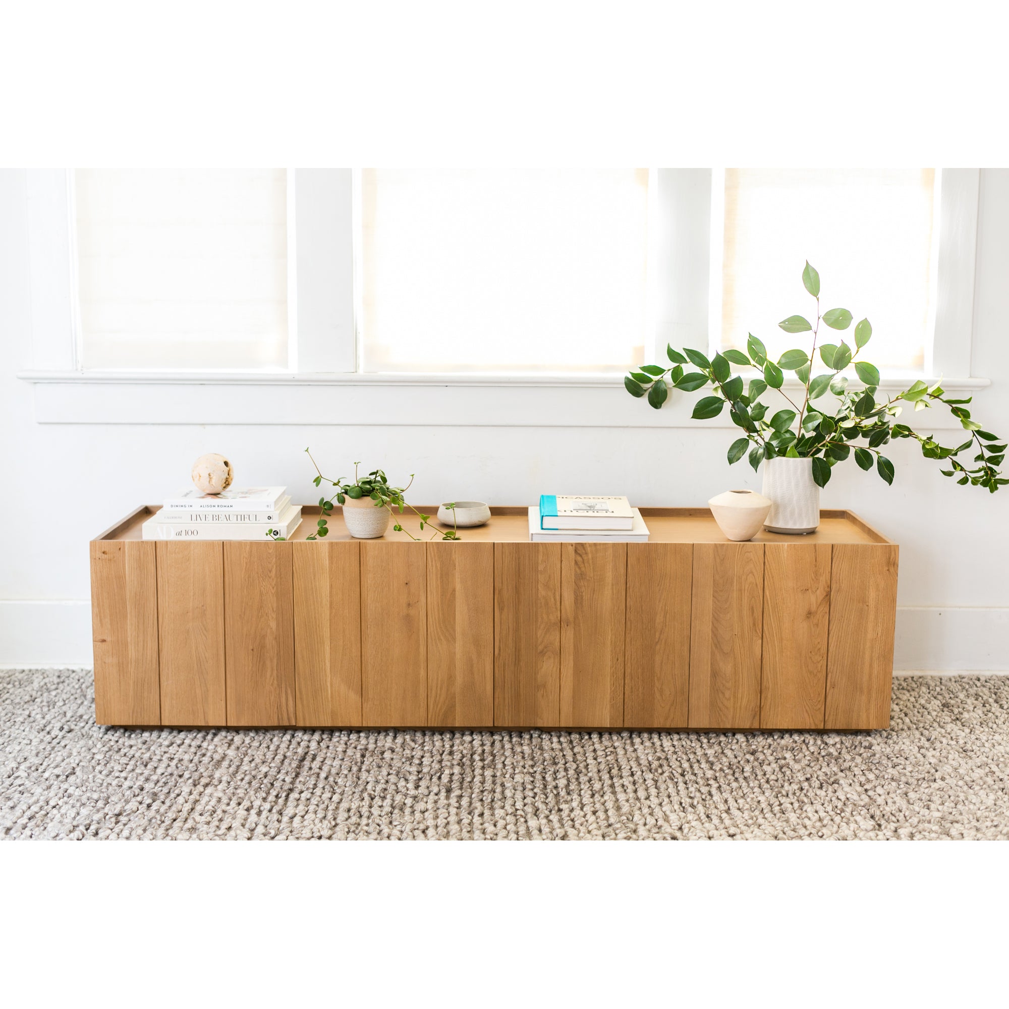 Moes Plank Media Cabinet Natural RP-1021-24