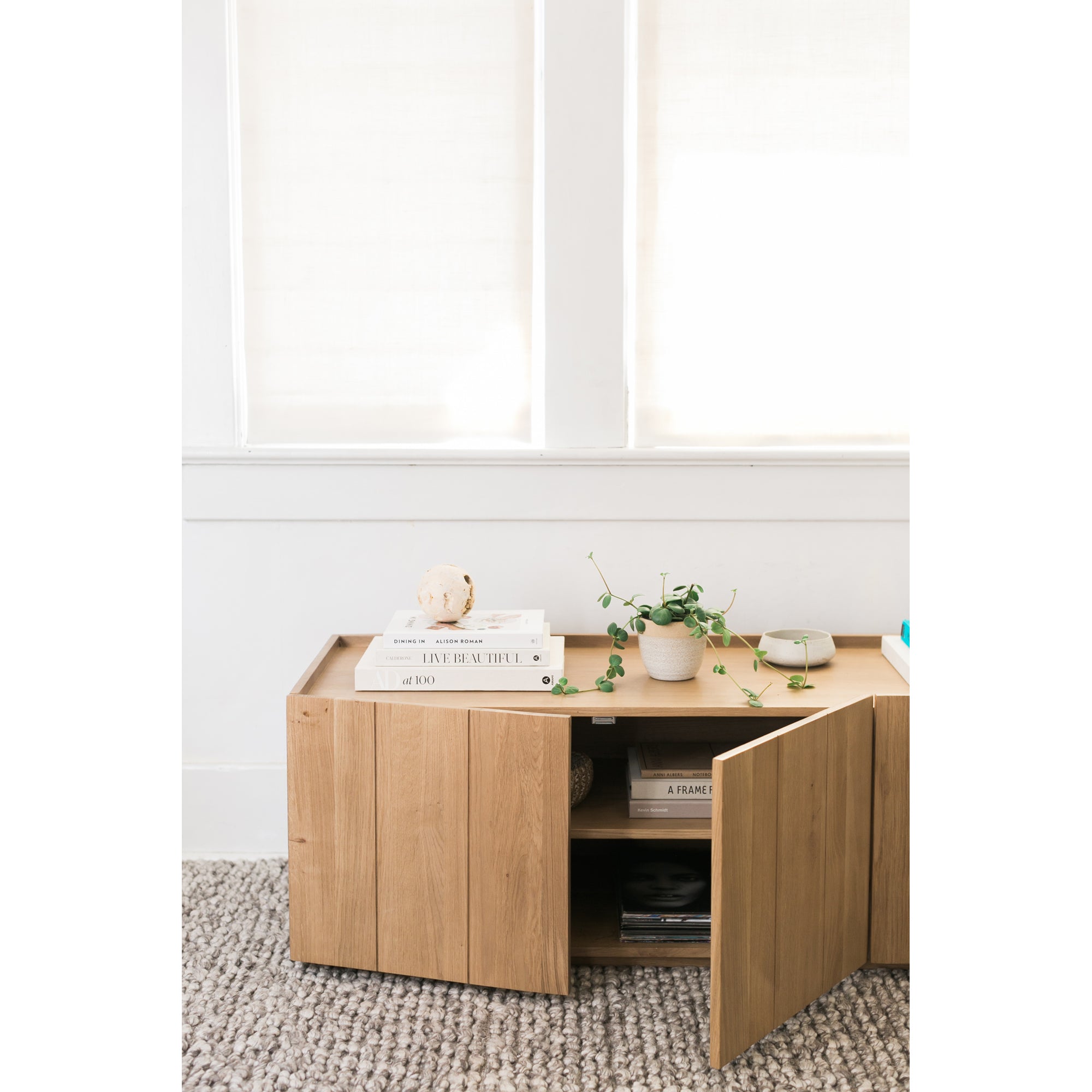 Moes Plank Media Cabinet Natural RP-1021-24