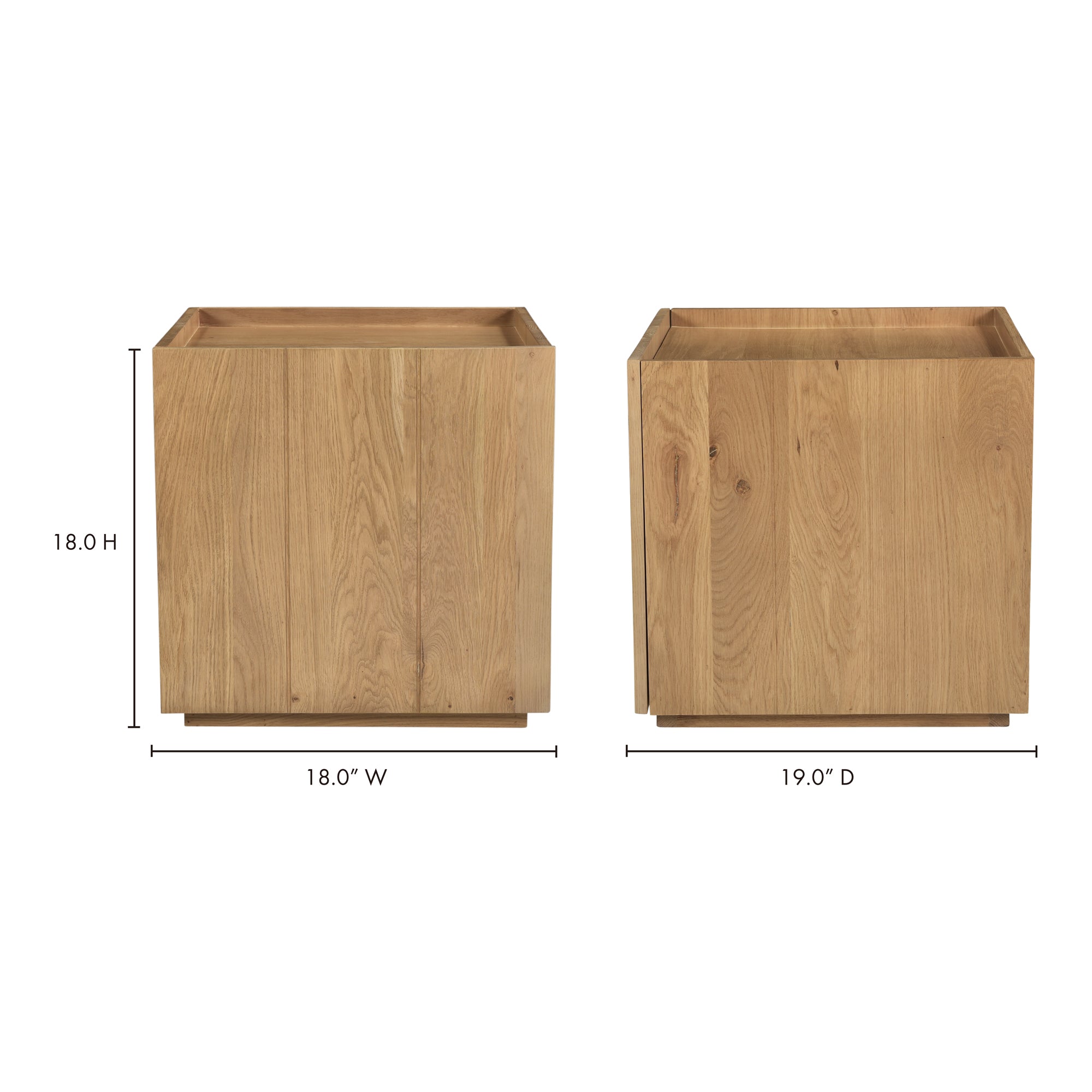 Moes Plank Nightstand Natural RP-1022-24