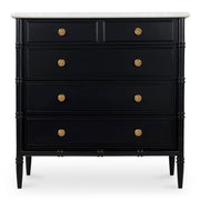 Moes Eleanor 5 Drawer Chest Black RP-1060-02