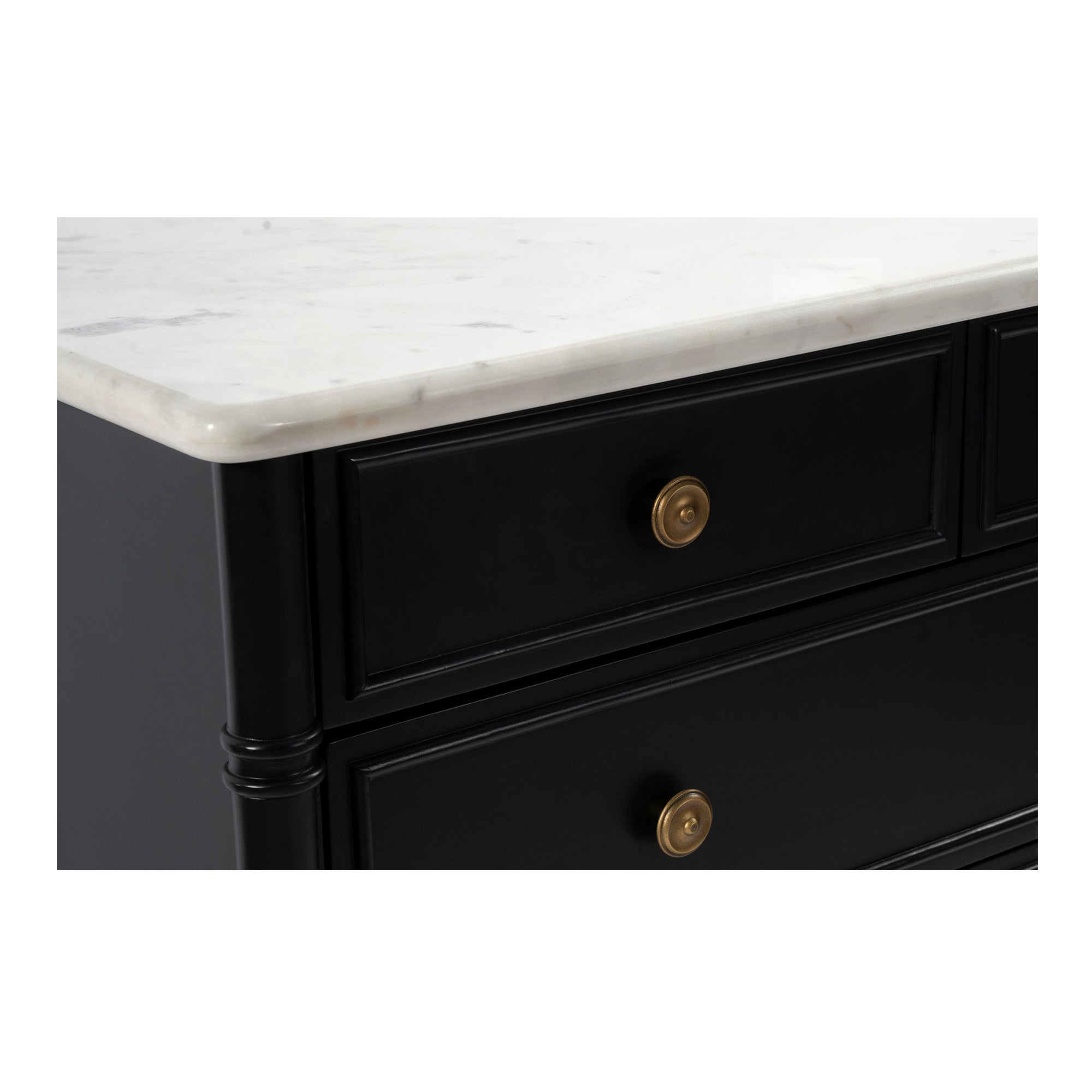 Moes Eleanor 5 Drawer Chest Black RP-1060-02