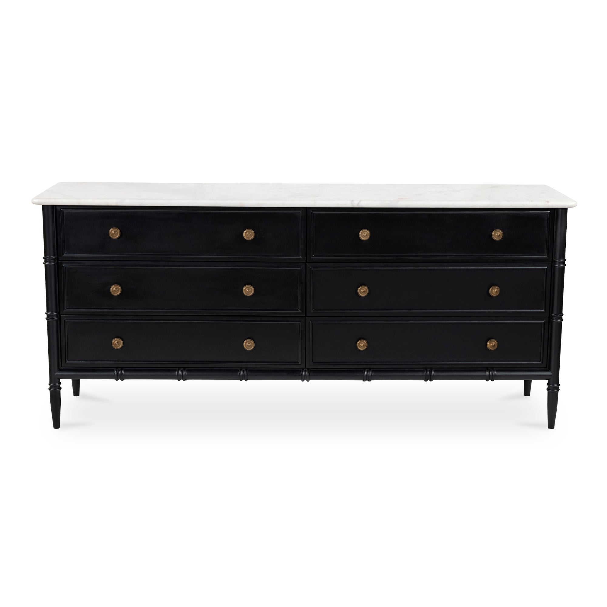 Moes Eleanor 6 Drawer Dresser Black RP-1061-02