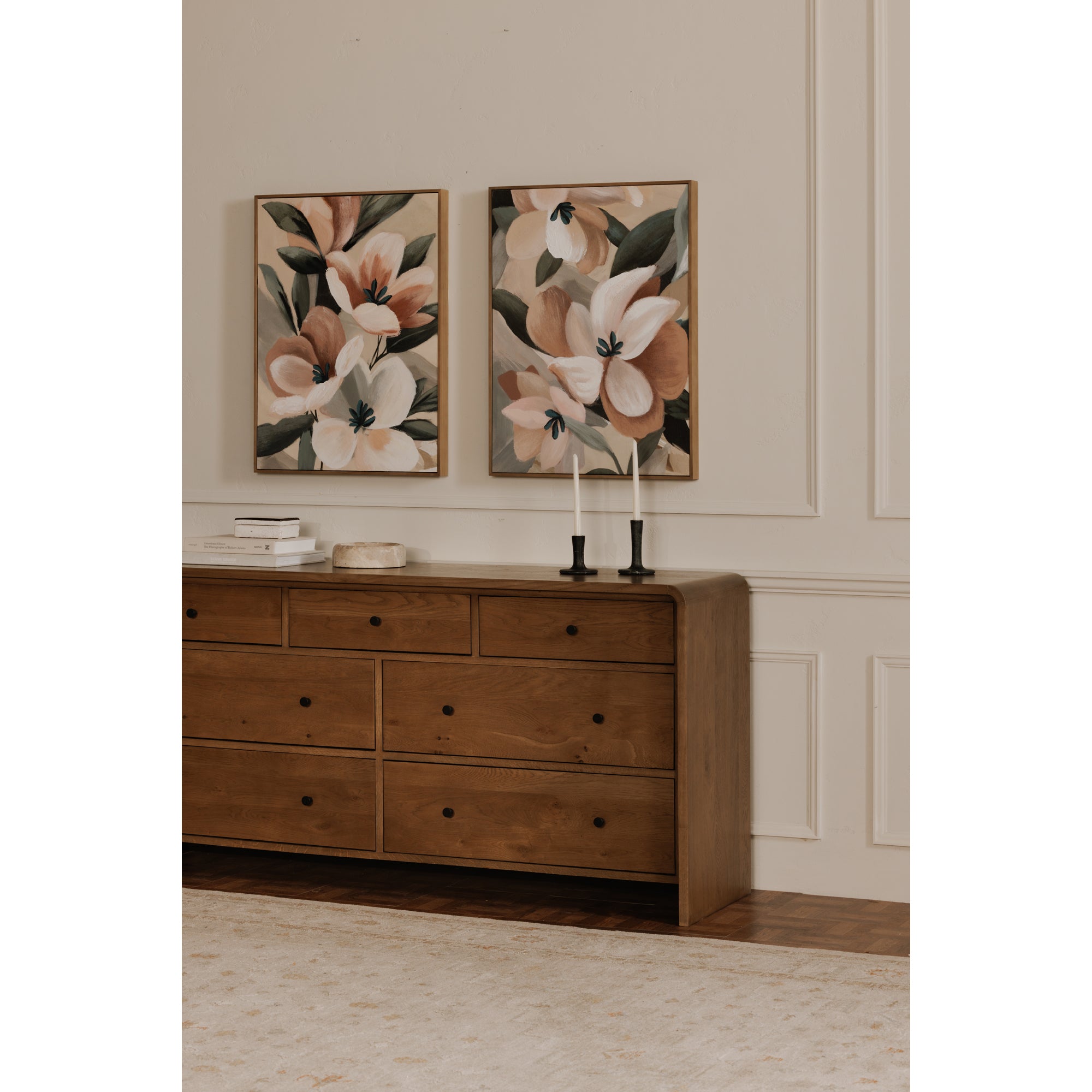 Moes Riley 7 Drawer Dresser Oak RP-1066-03