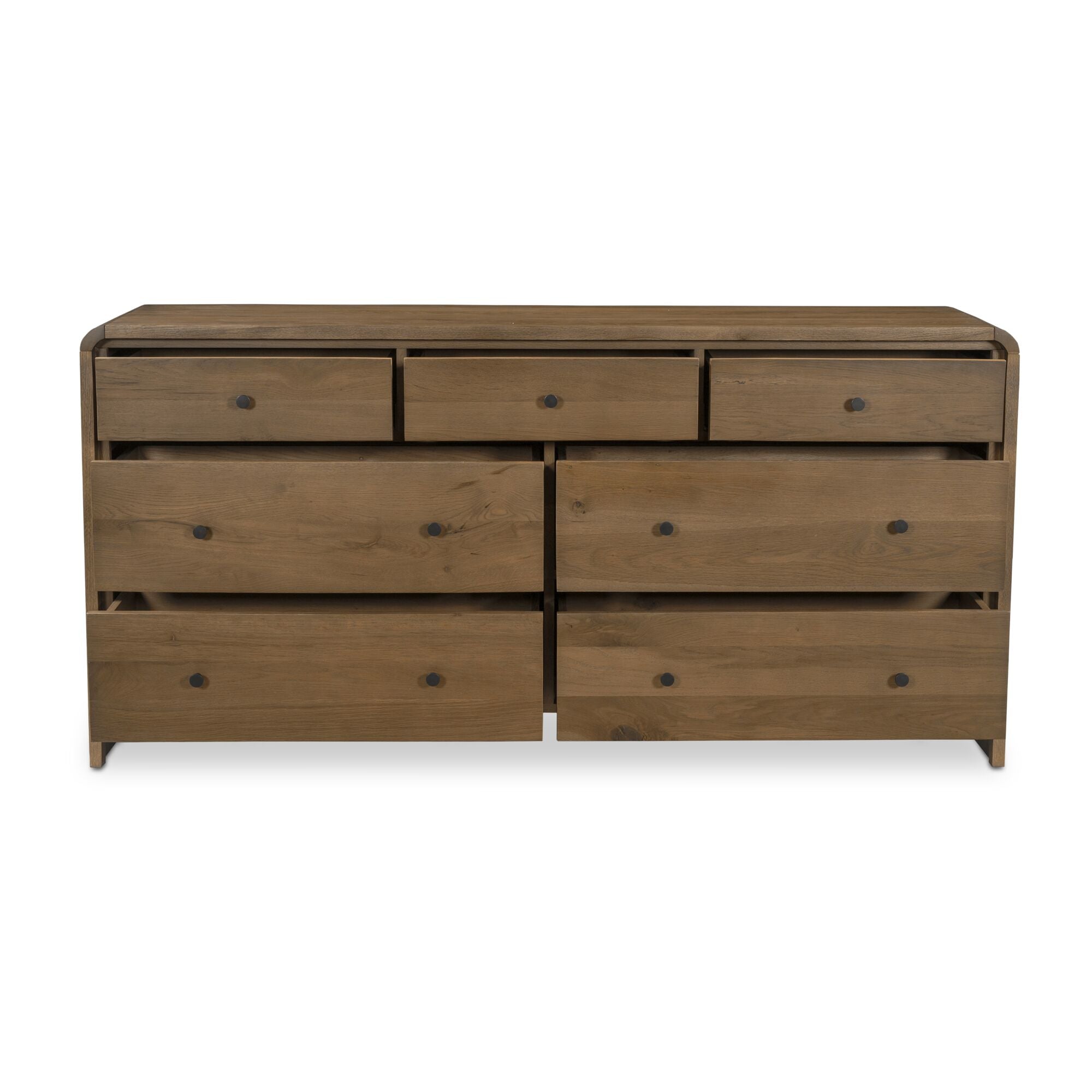 Moes Riley 7 Drawer Dresser Oak RP-1066-03