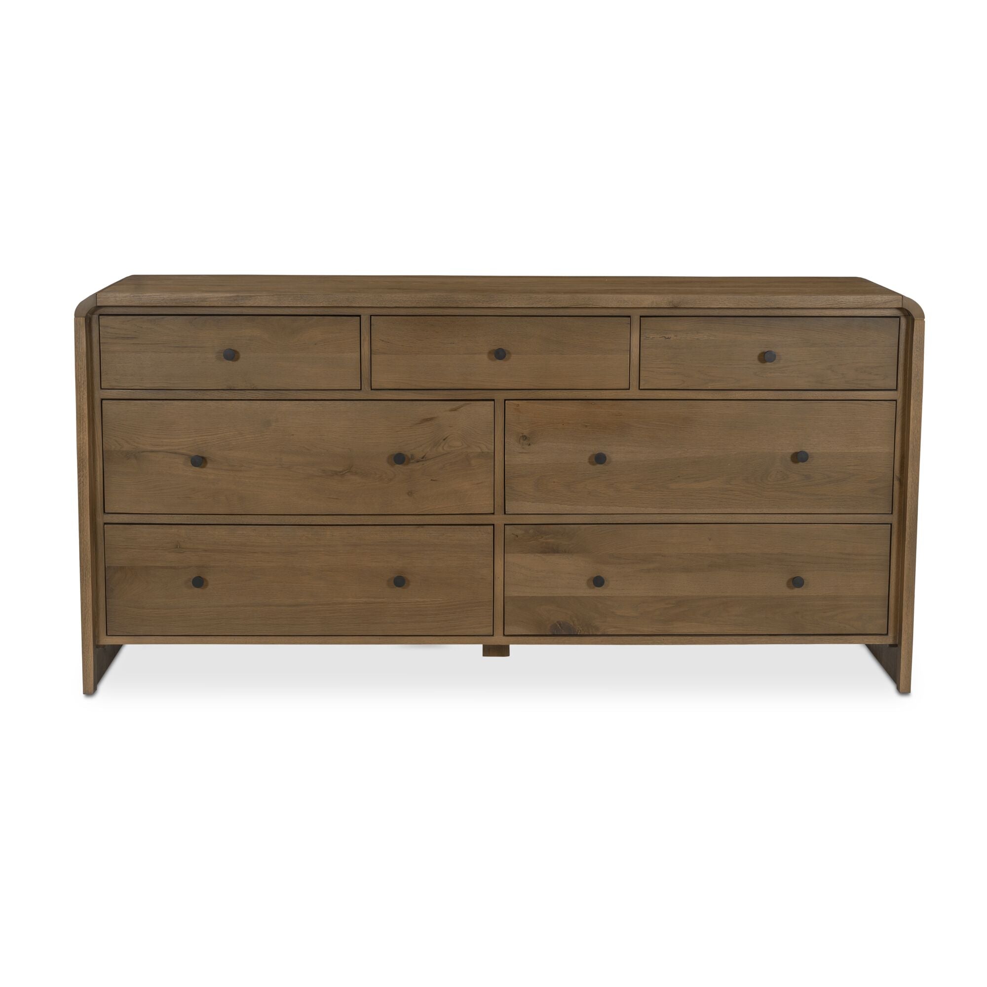 Moes Riley 7 Drawer Dresser Oak RP-1066-03