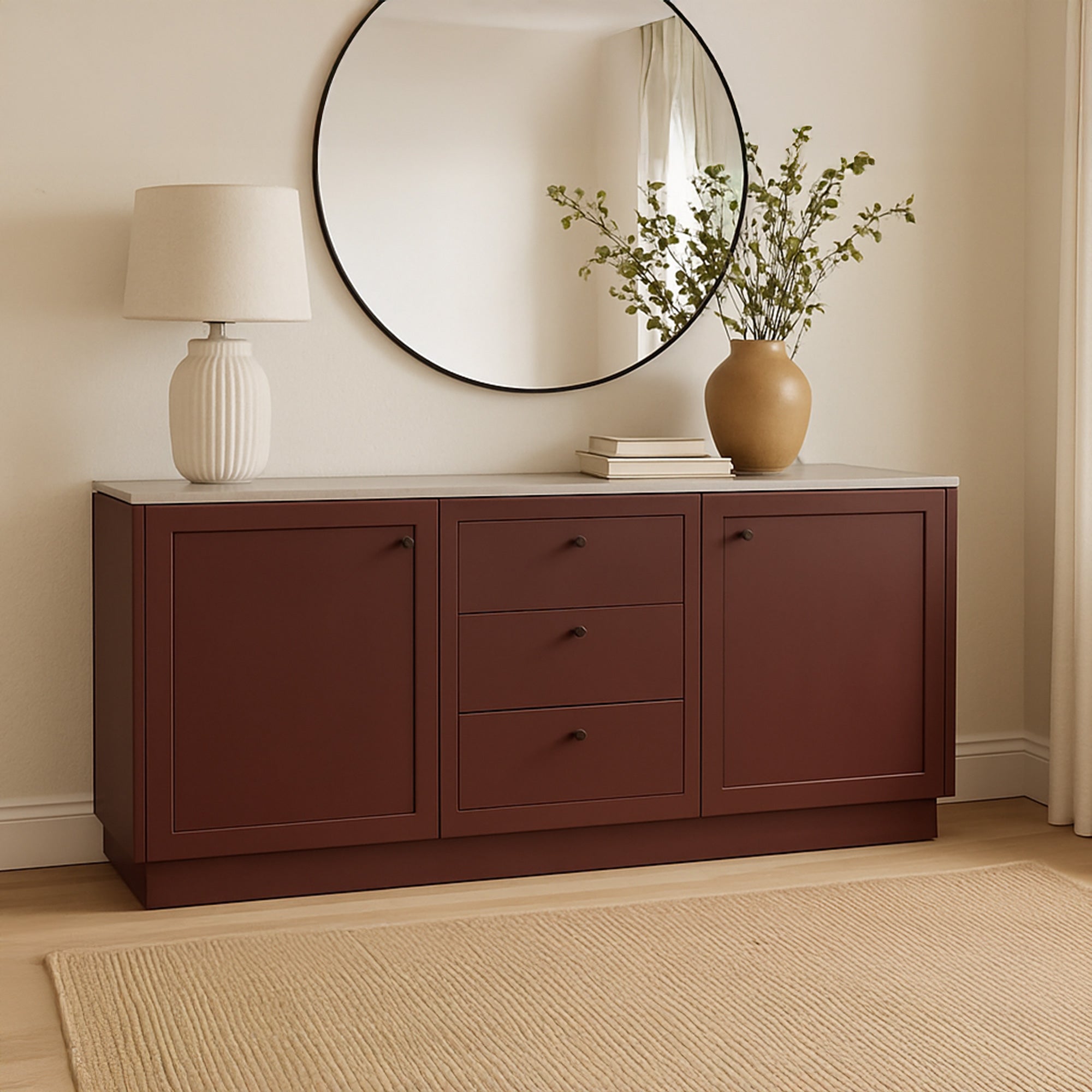 Moes Nadine Sideboard Deep Burgundy RP-1073-22