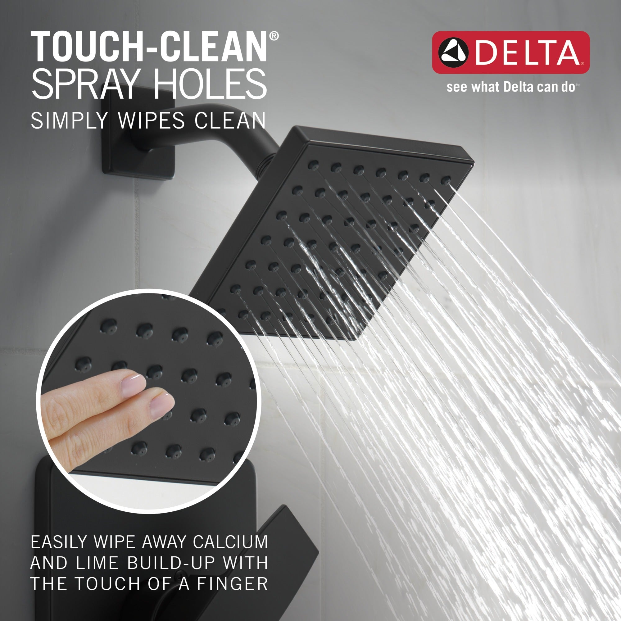 Delta Modern Square Showerhead
