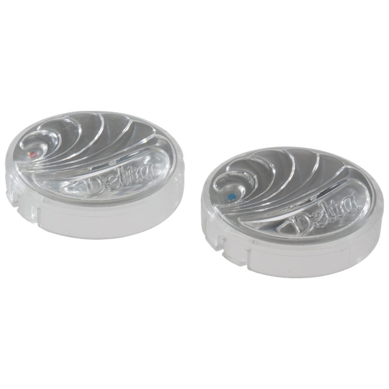 Delta Other Button Set - Hot / Cold - Clear