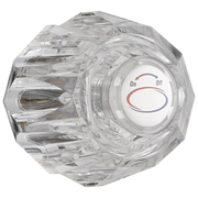 Peerless Other Single Clear Knob Handle Kit with Button and Screw