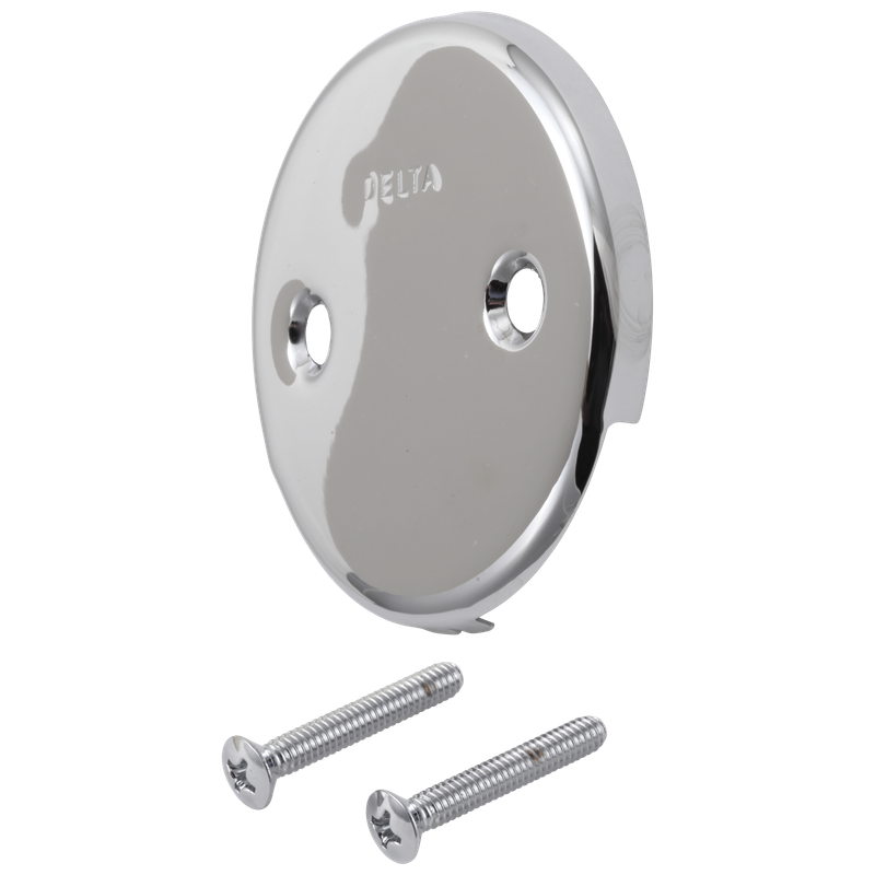 Delta Other Overflow Plate & Screws - No Trip Lever