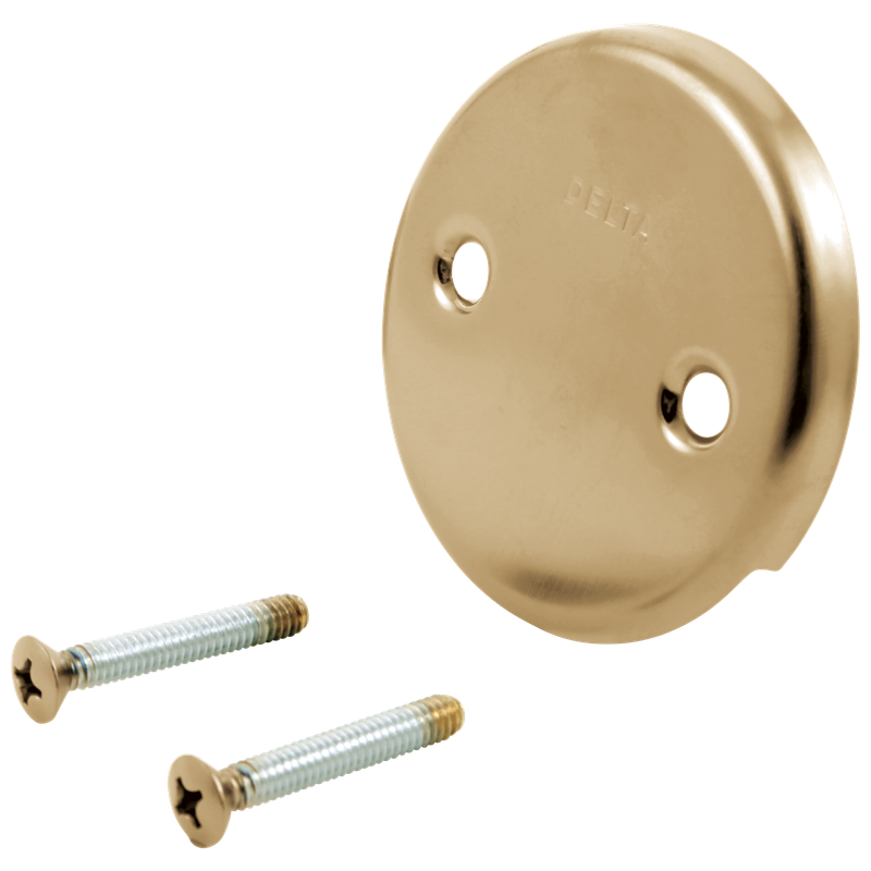 Delta Other Overflow Plate & Screws - No Trip Lever